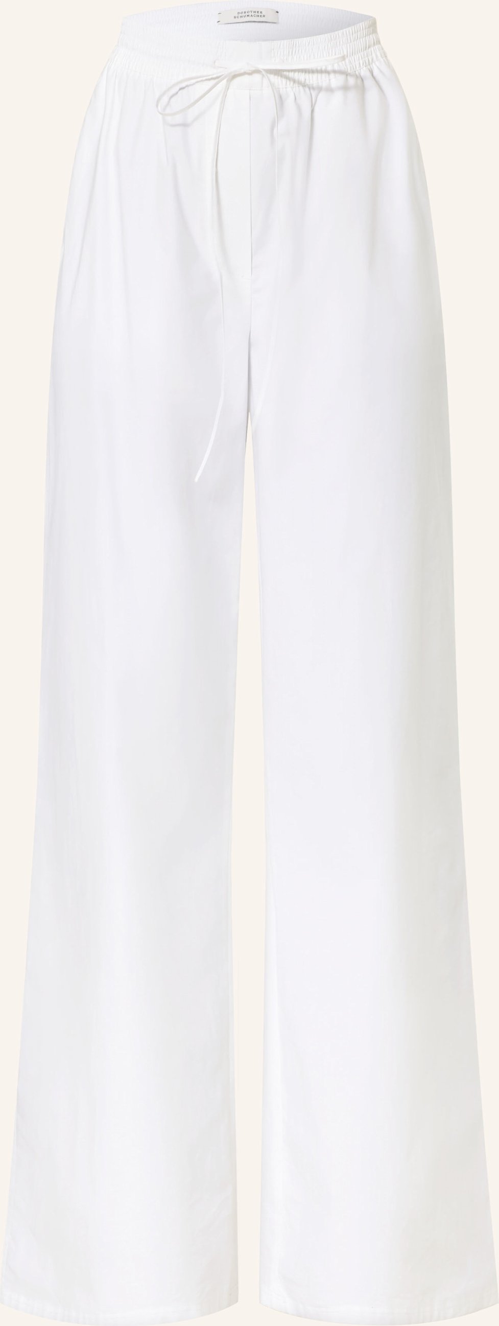 Dorothee Schumacher Marlenehose Poplin Power weiss