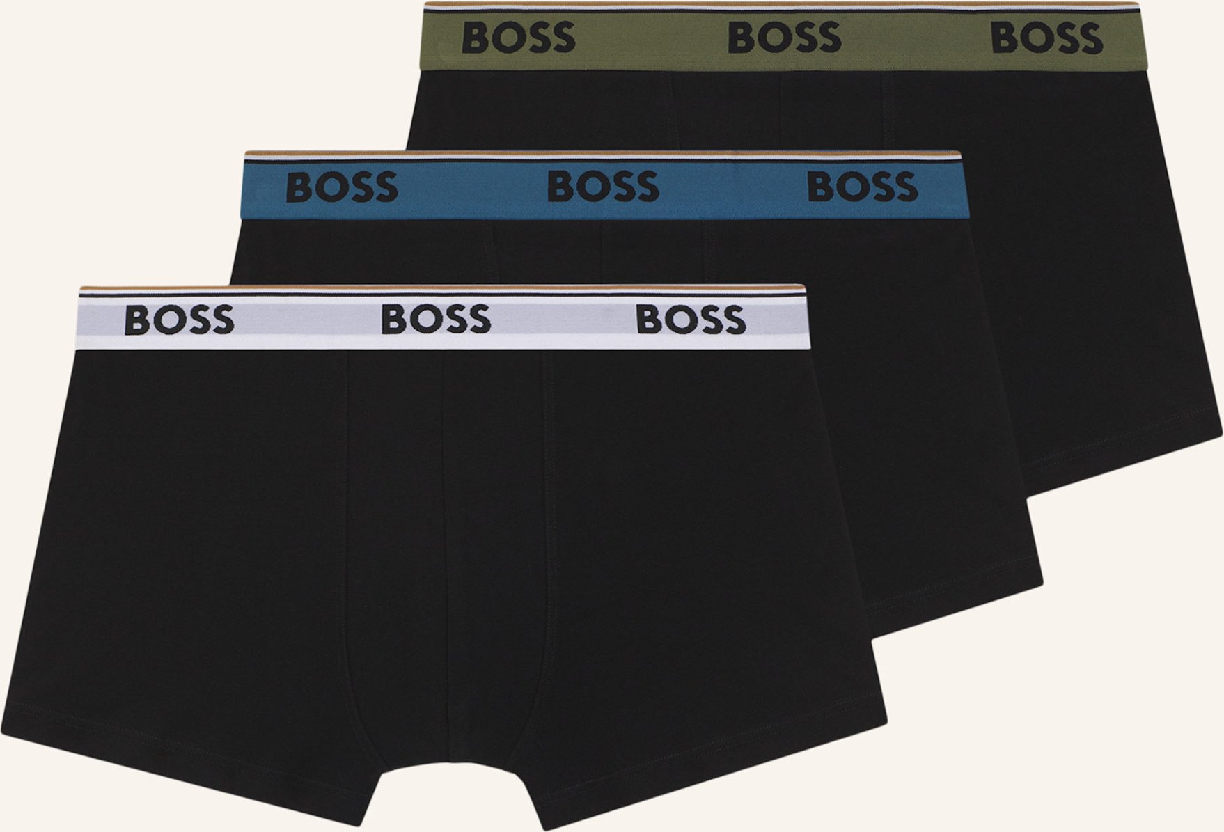 Boss Boxershort Trunk 3p Power schwarz