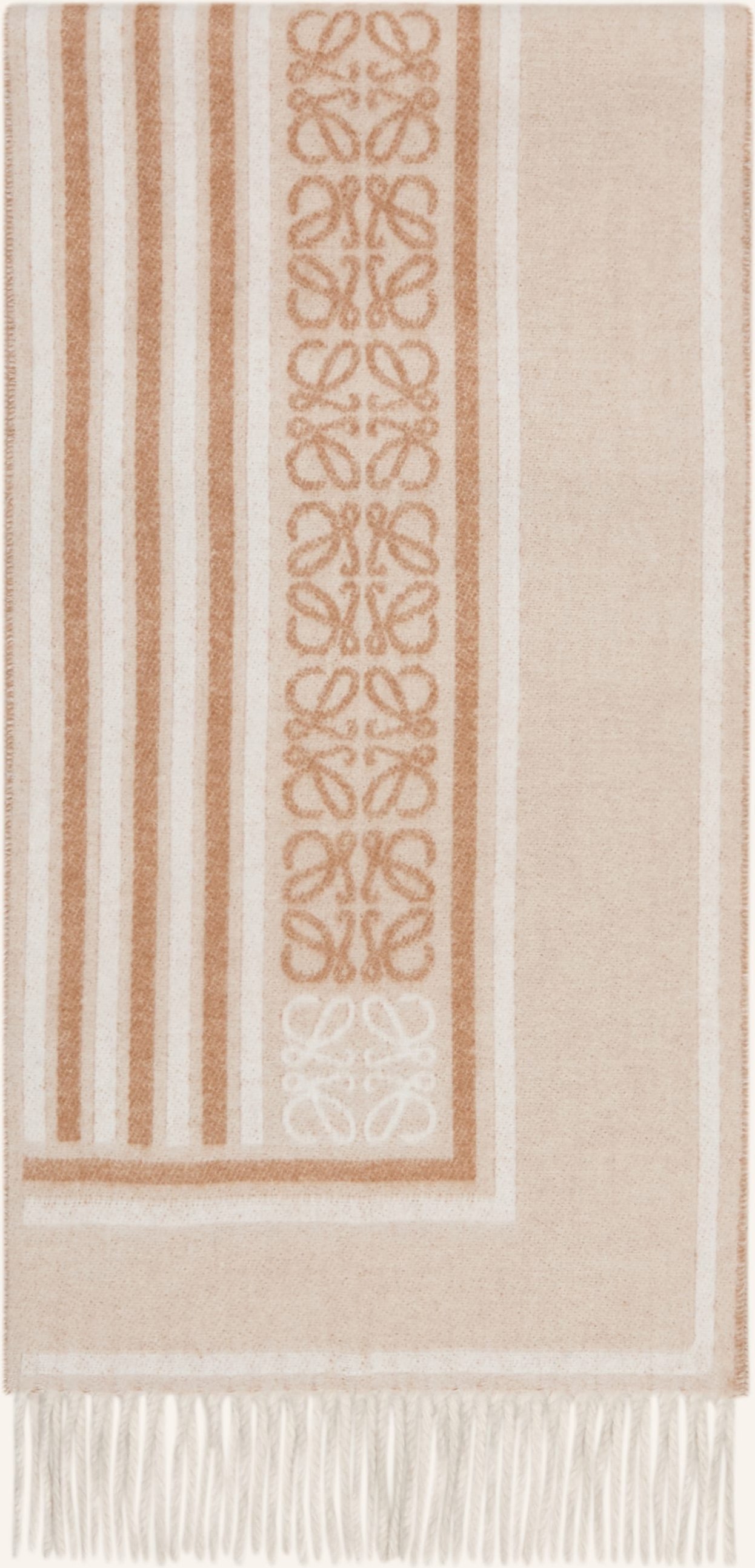 Loewe Schal Mit Cashmere beige