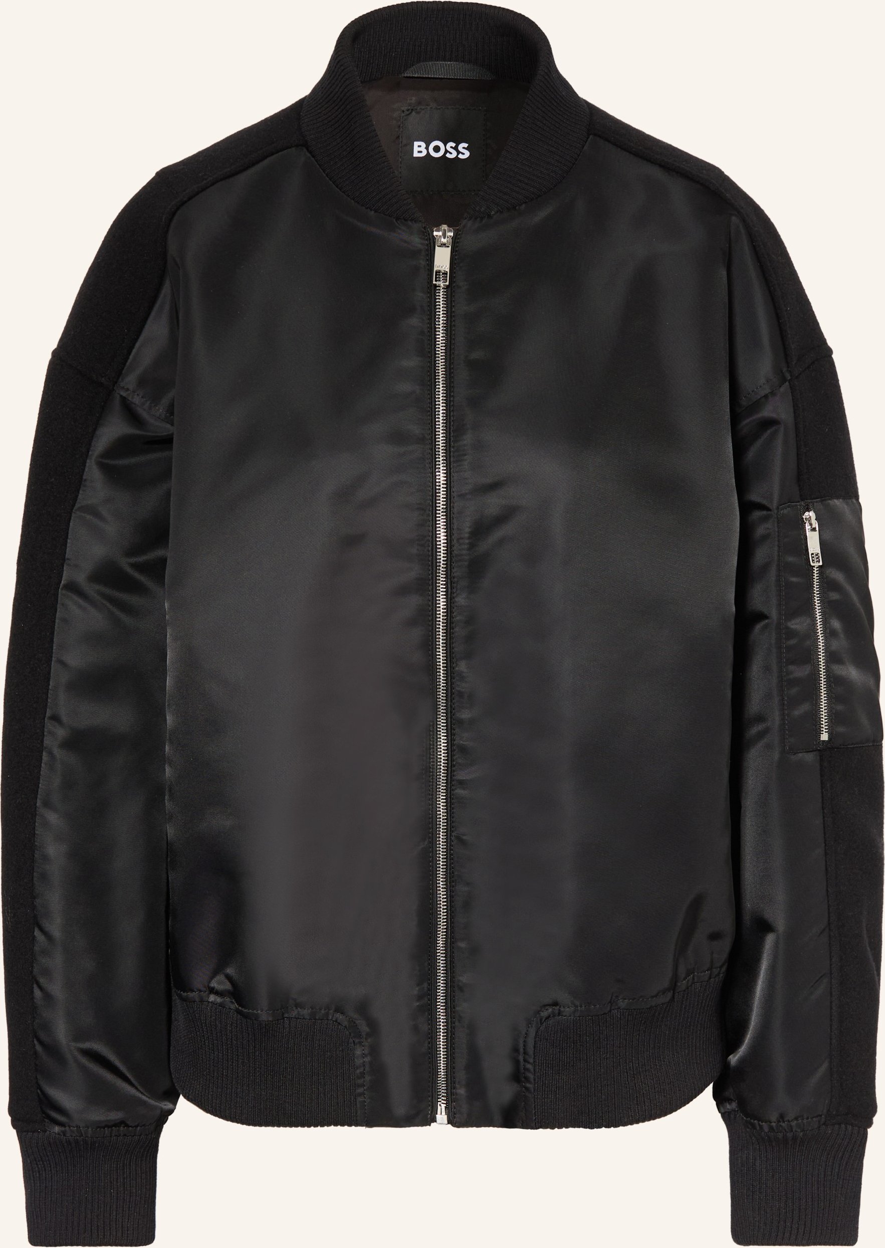 Boss Blouson Pamilano Im Materialmix schwarz