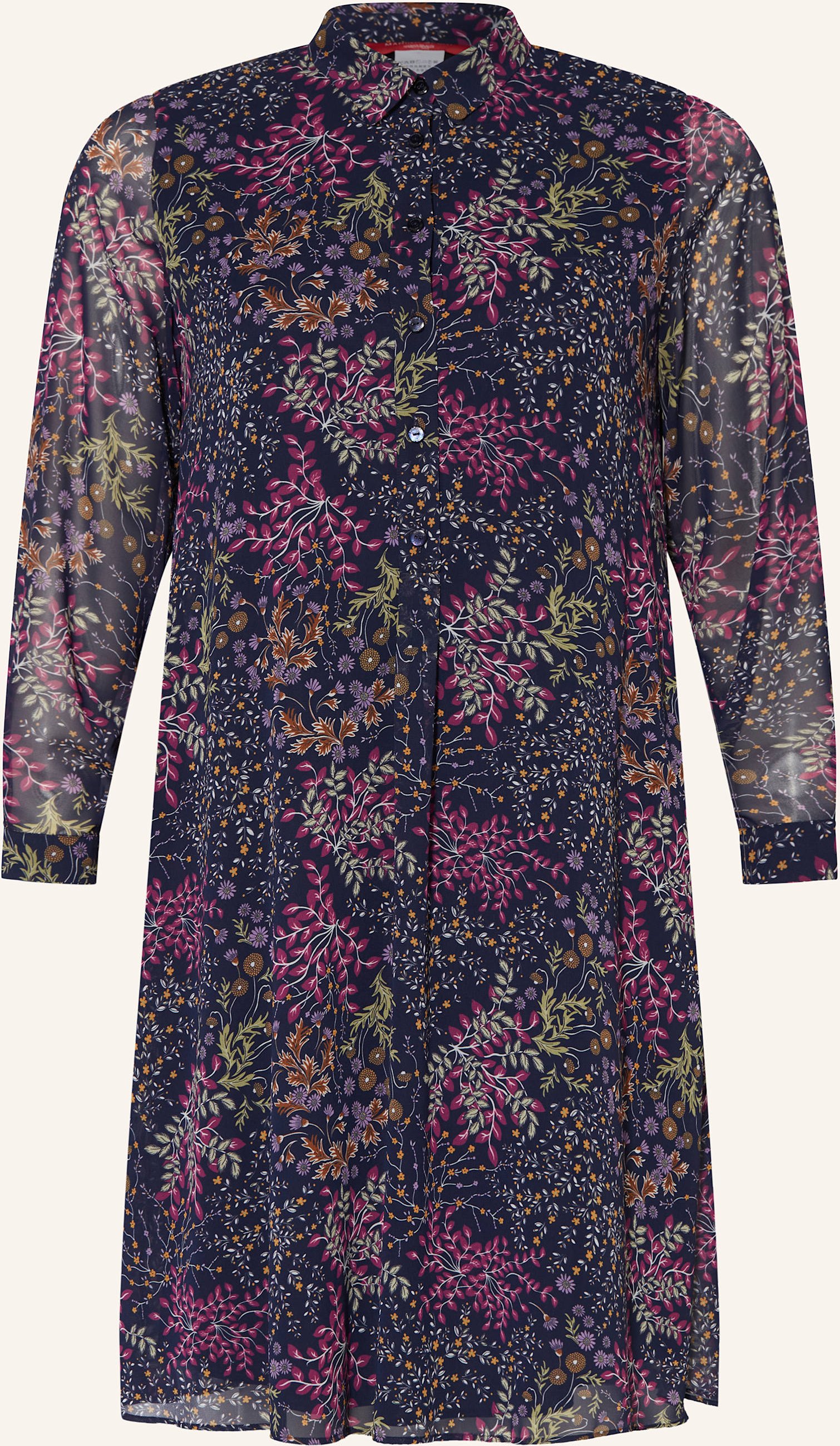 Marina Rinaldi Hemdblusenkleid Uvina blau