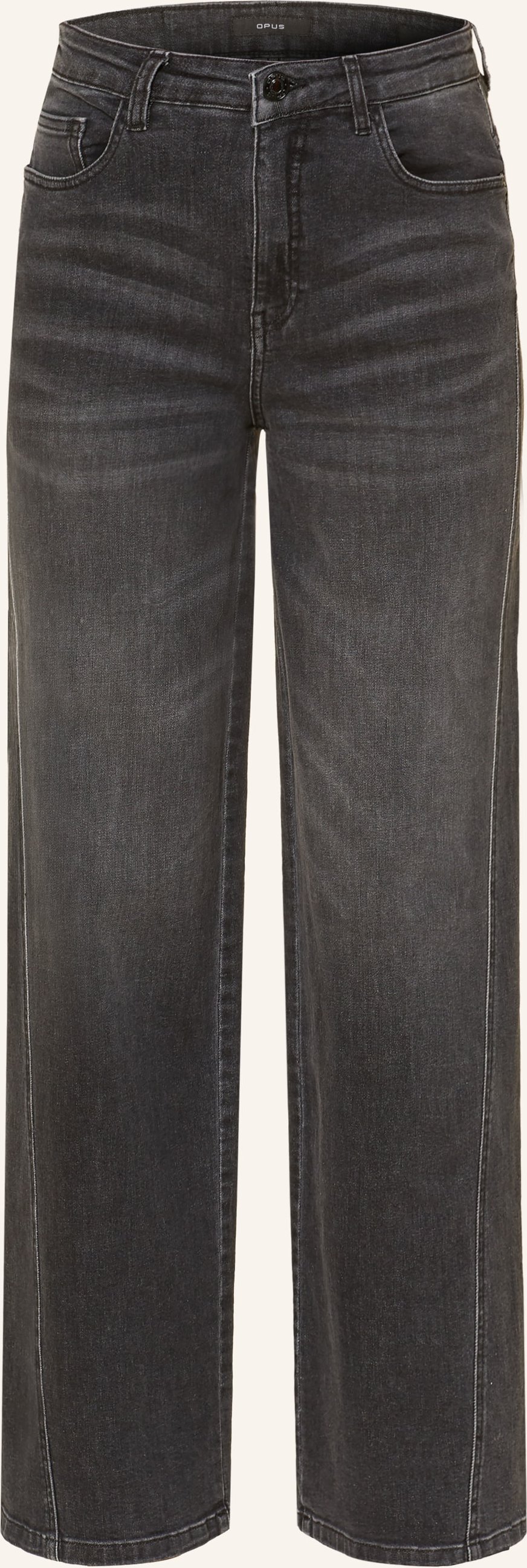 Opus Wide Leg Jeans Miva grau