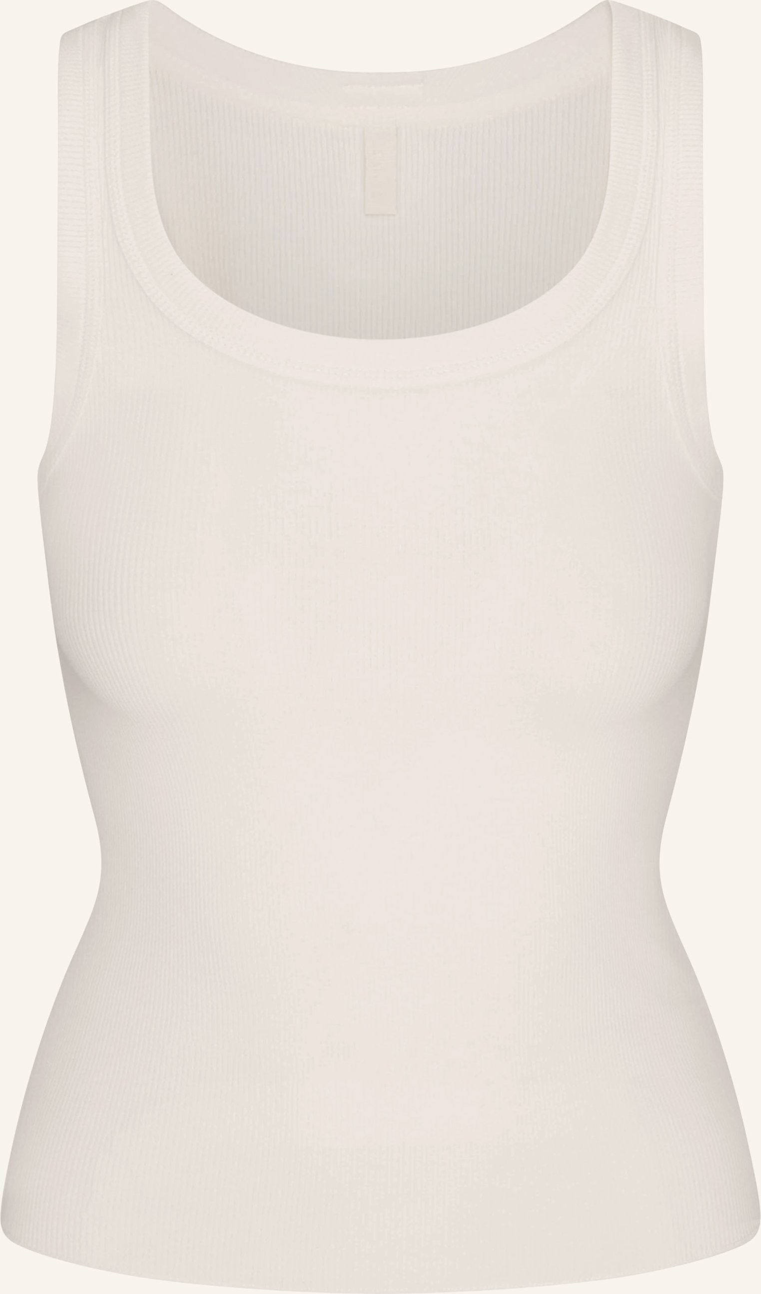 Skims Top Cotton Rib weiss