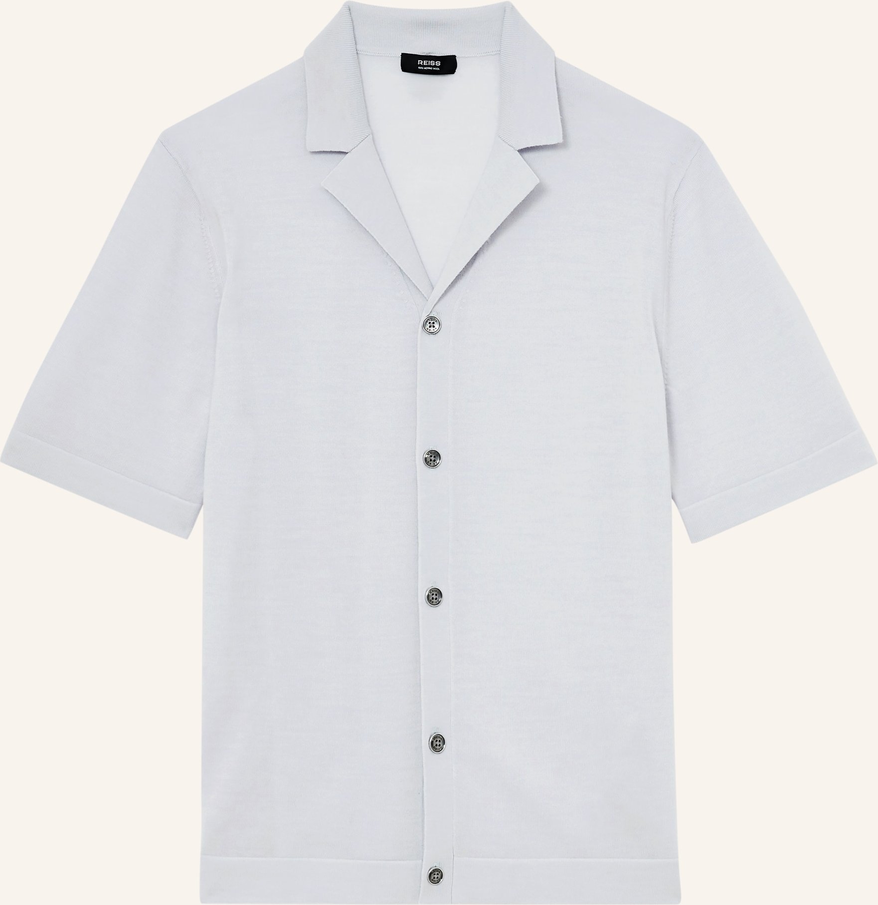 Reiss Strickhemd Grafton Regular Fit blau