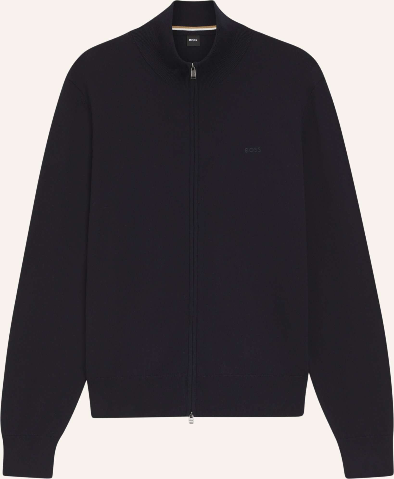 Boss Strickjacke Upalano-L Regular Fit blau