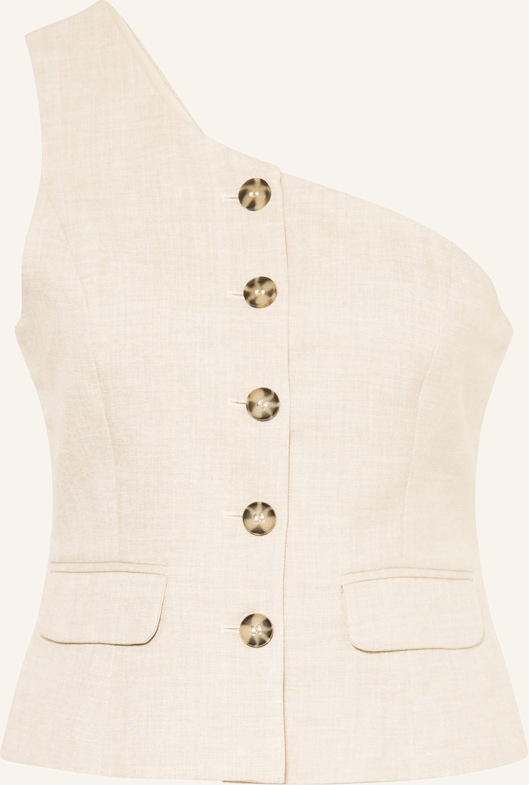 Thumbnail - Y.A.S. One-Shoulder-Top beige