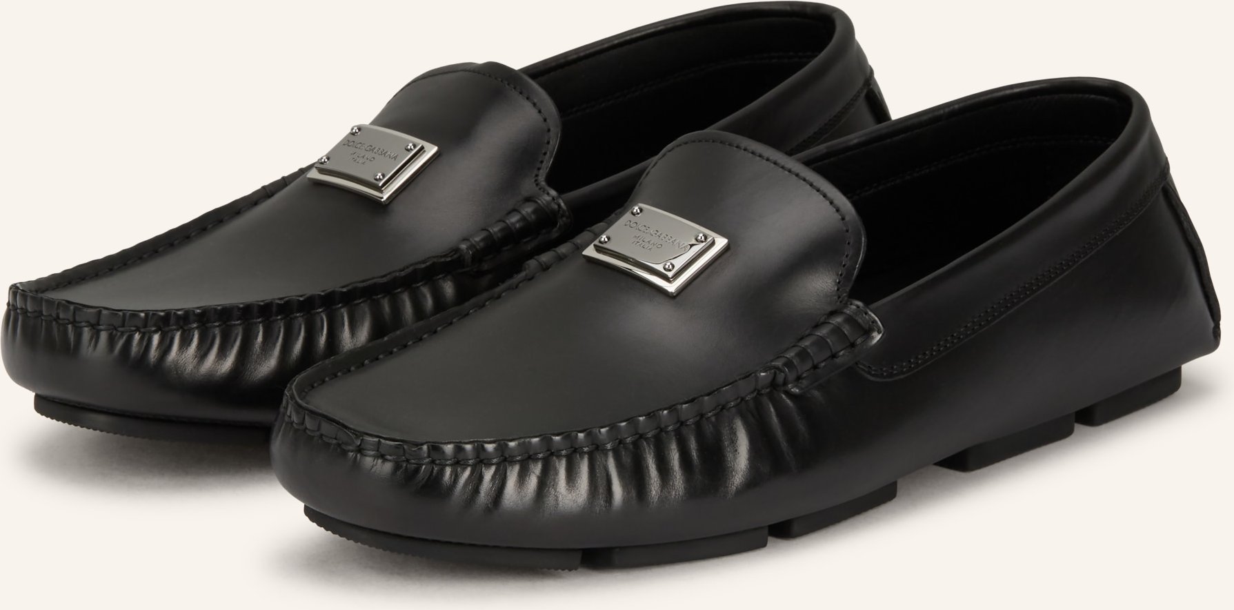 Dolce & Gabbana Mokassins schwarz