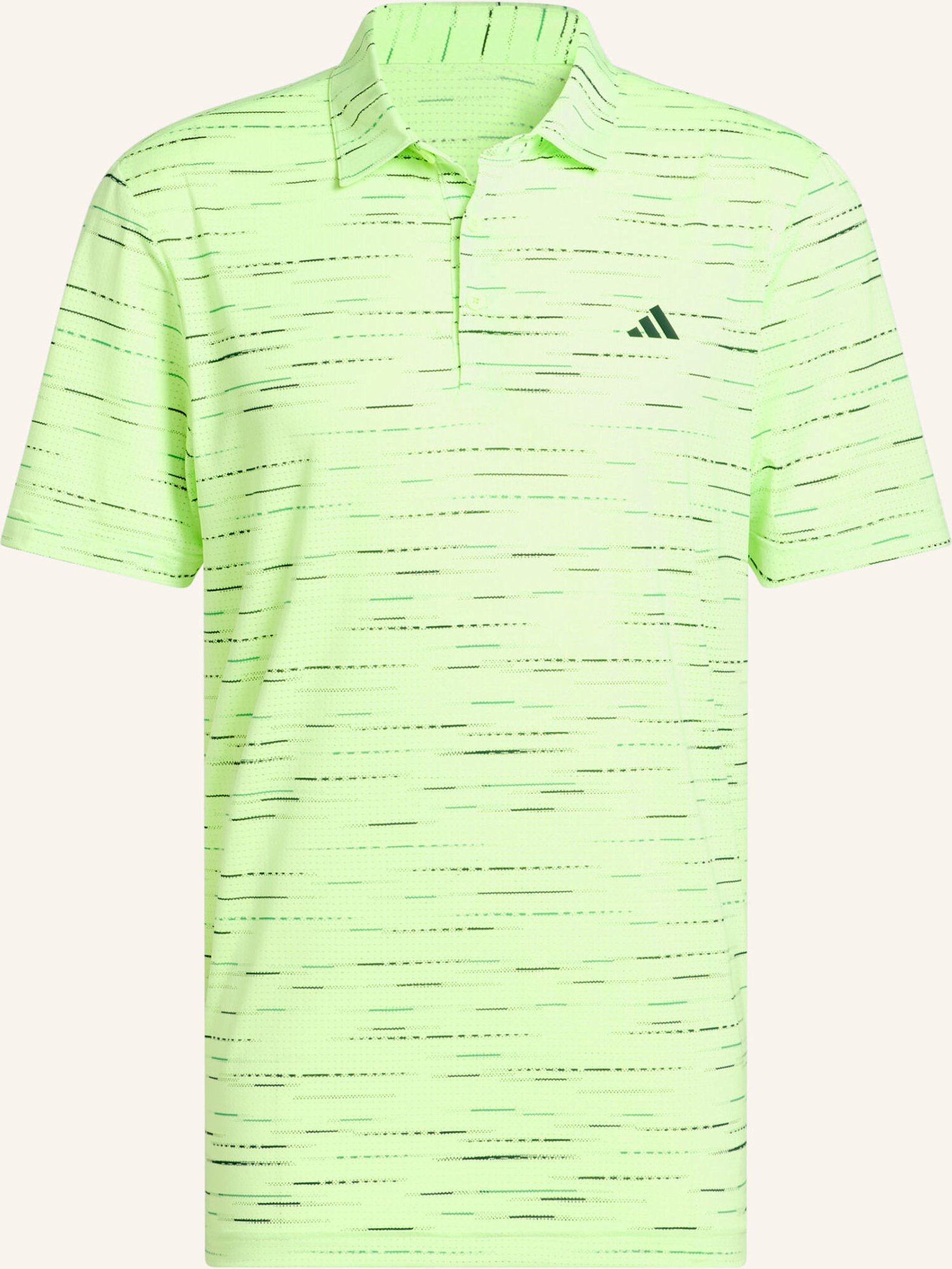 Thumbnail - Adidas ultimate365 Mesh Glimmer Print Poloshirt gruen