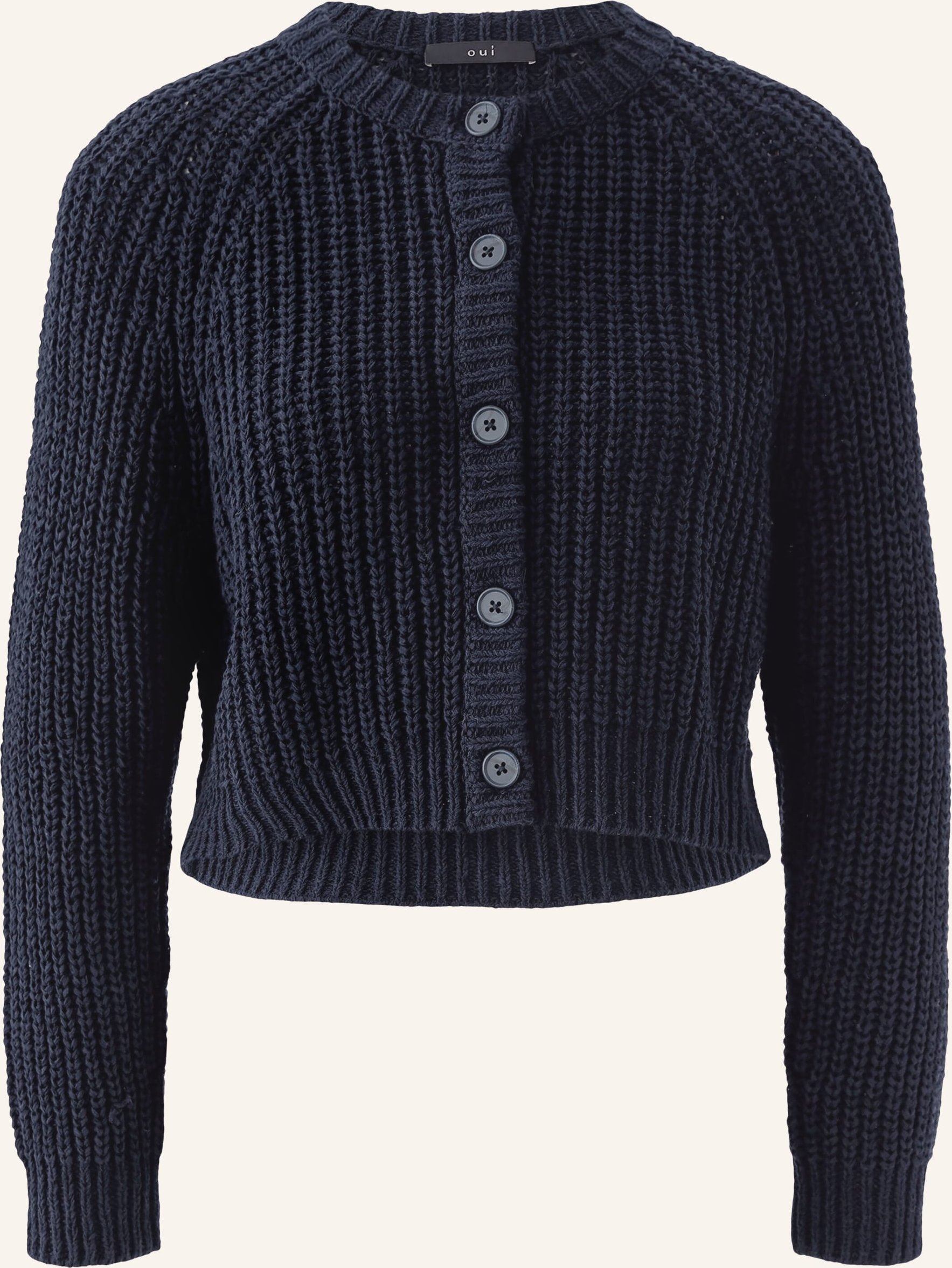 Oui Strickjacke blau