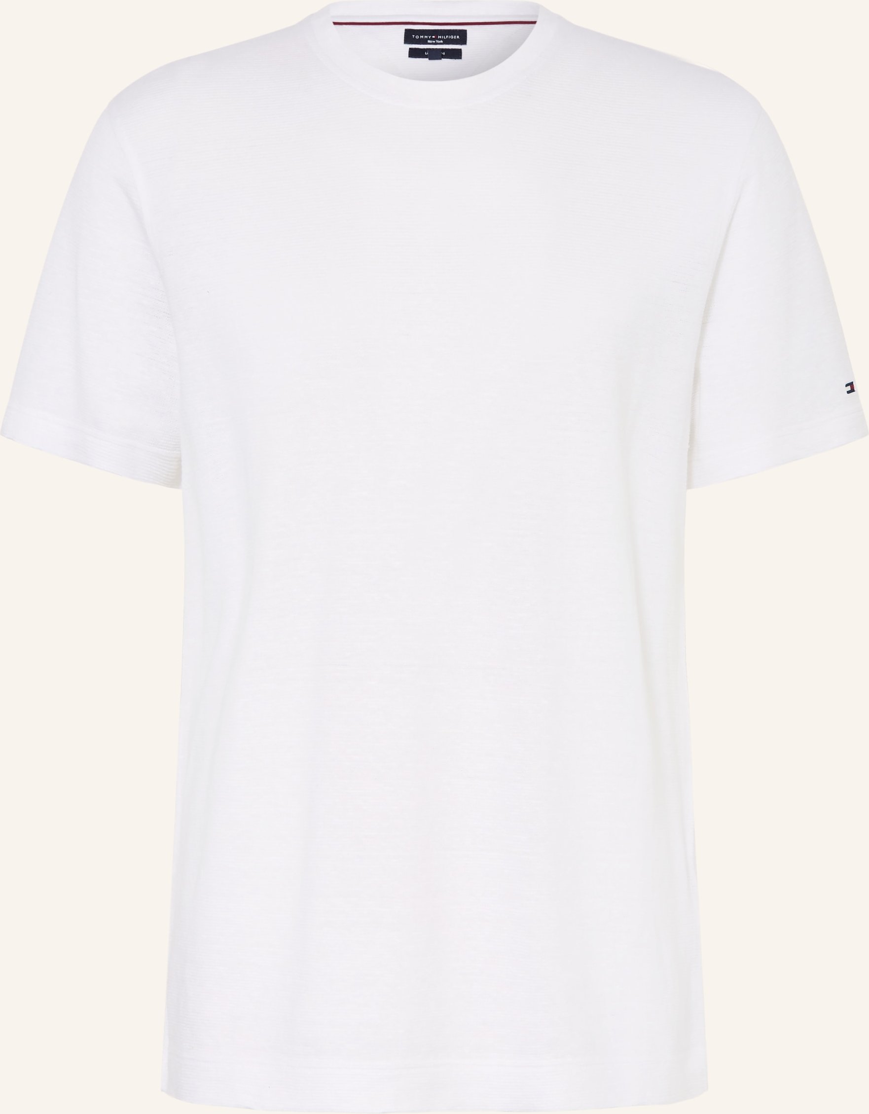Tommy Hilfiger T-Shirt Aus Leinen weiss