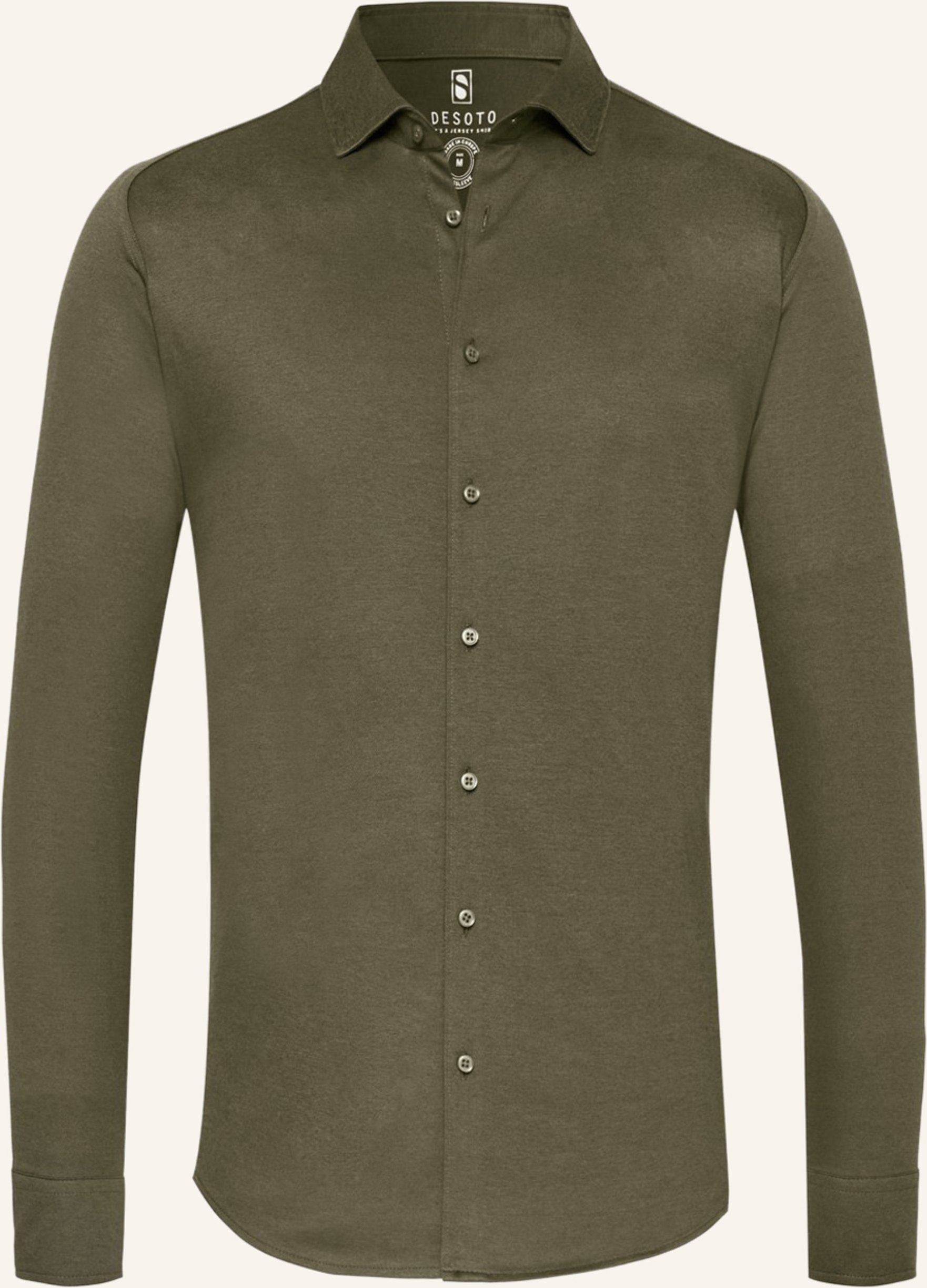 Desoto Jerseyhemd Slim Fit gruen