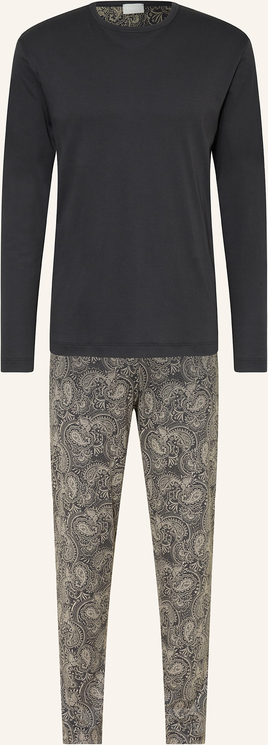 Mey Schlafanzug Serie Evening Paisley grau