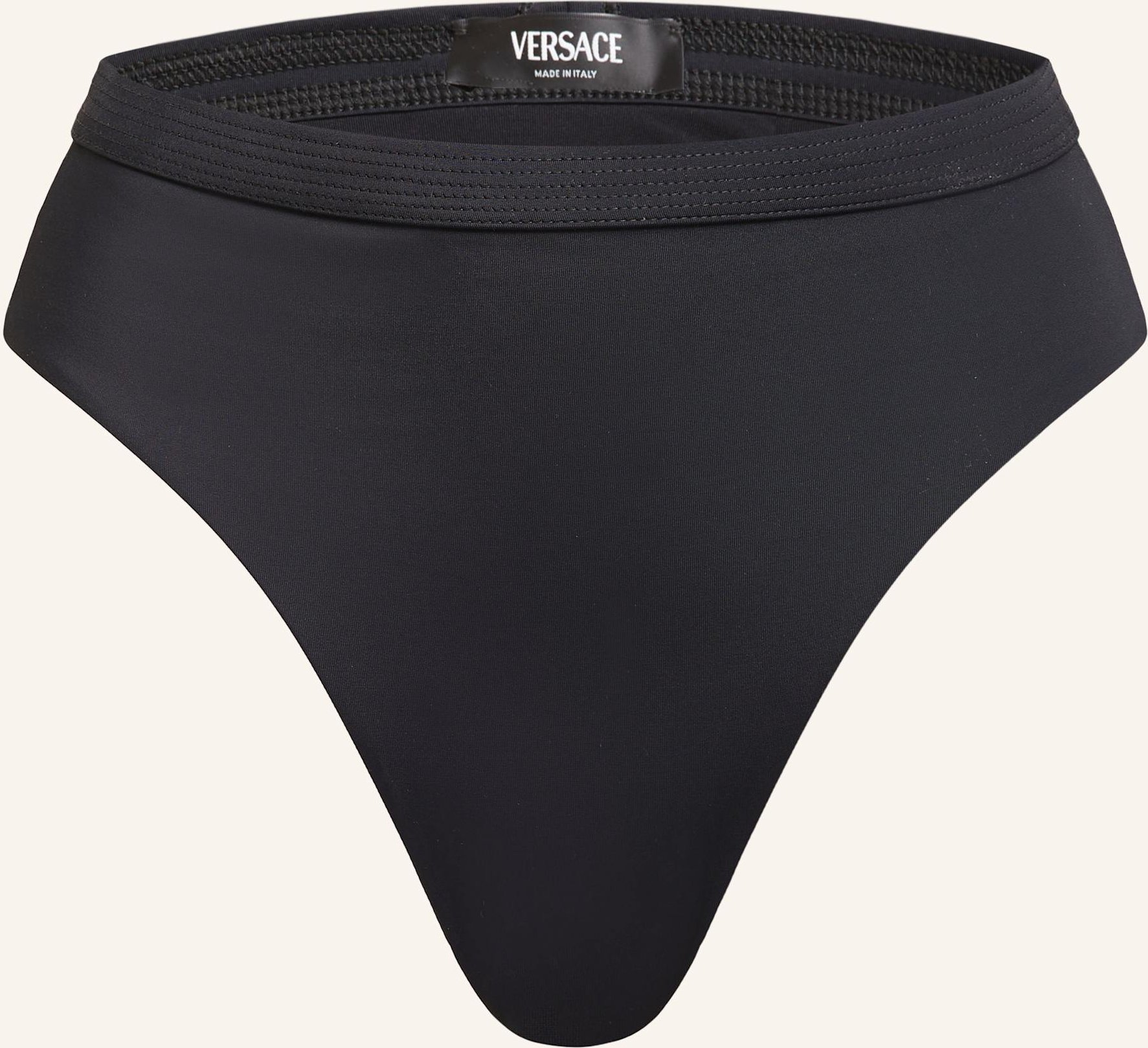 Versace High-Waist-Bikini-Hose schwarz