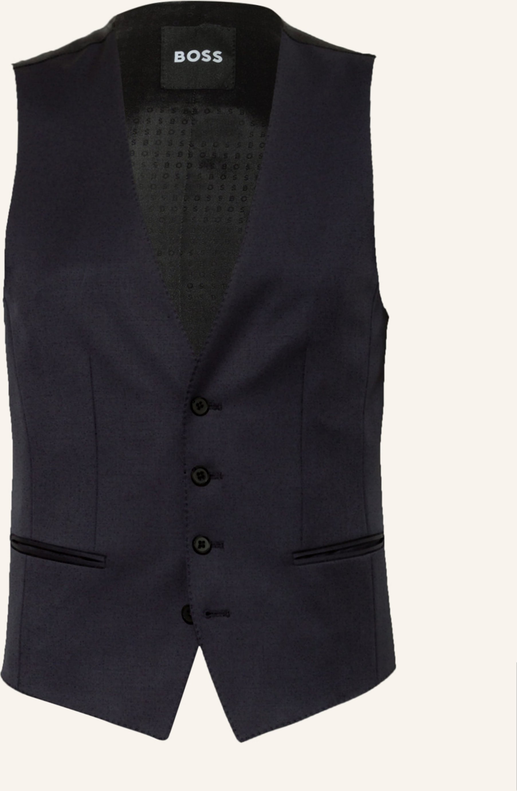 Boss Anzugweste Huge Slim Fit blau