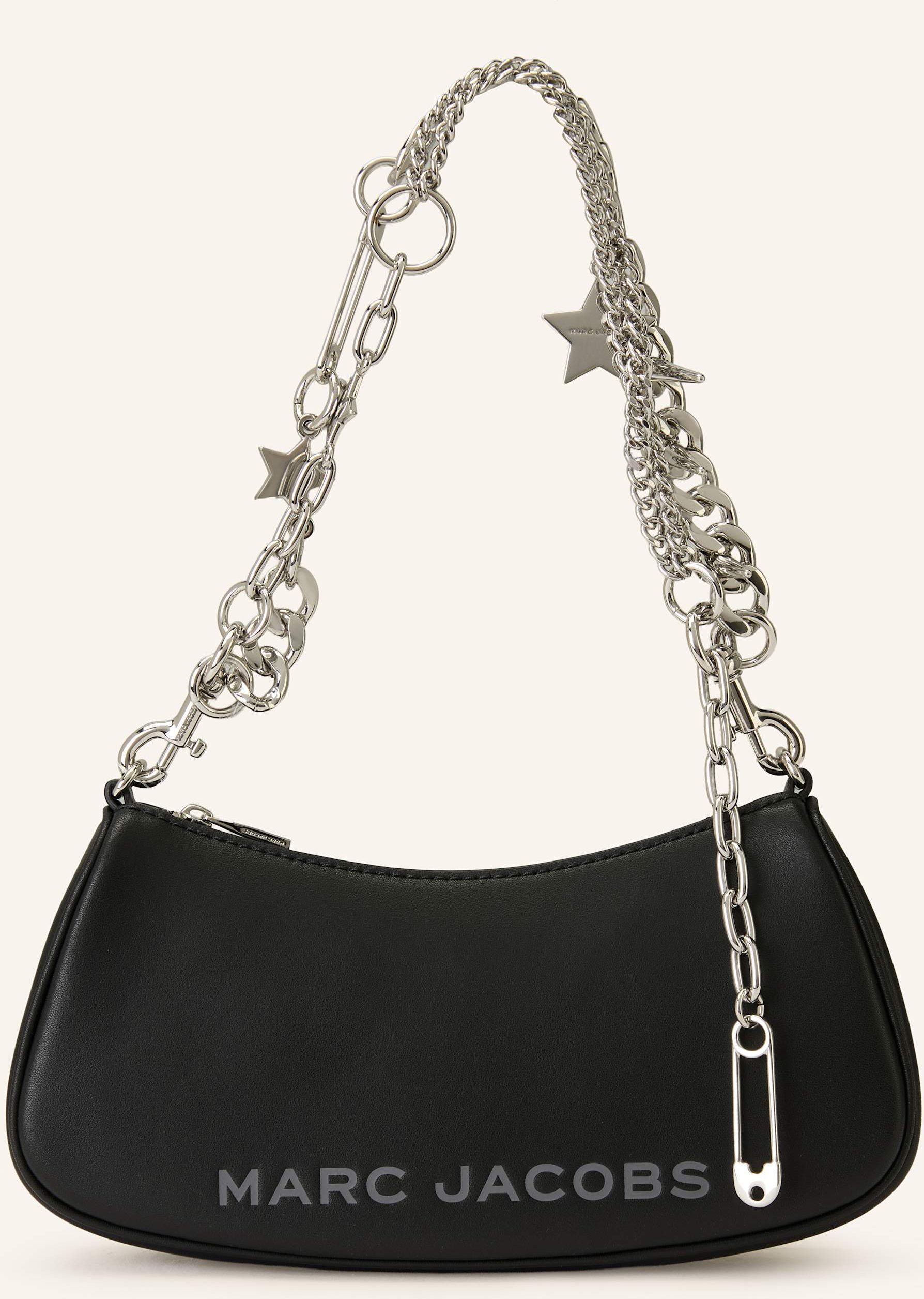 Thumbnail - Marc Jacobs Schultertasche The Star Charm Shoulder Bag schwarz
