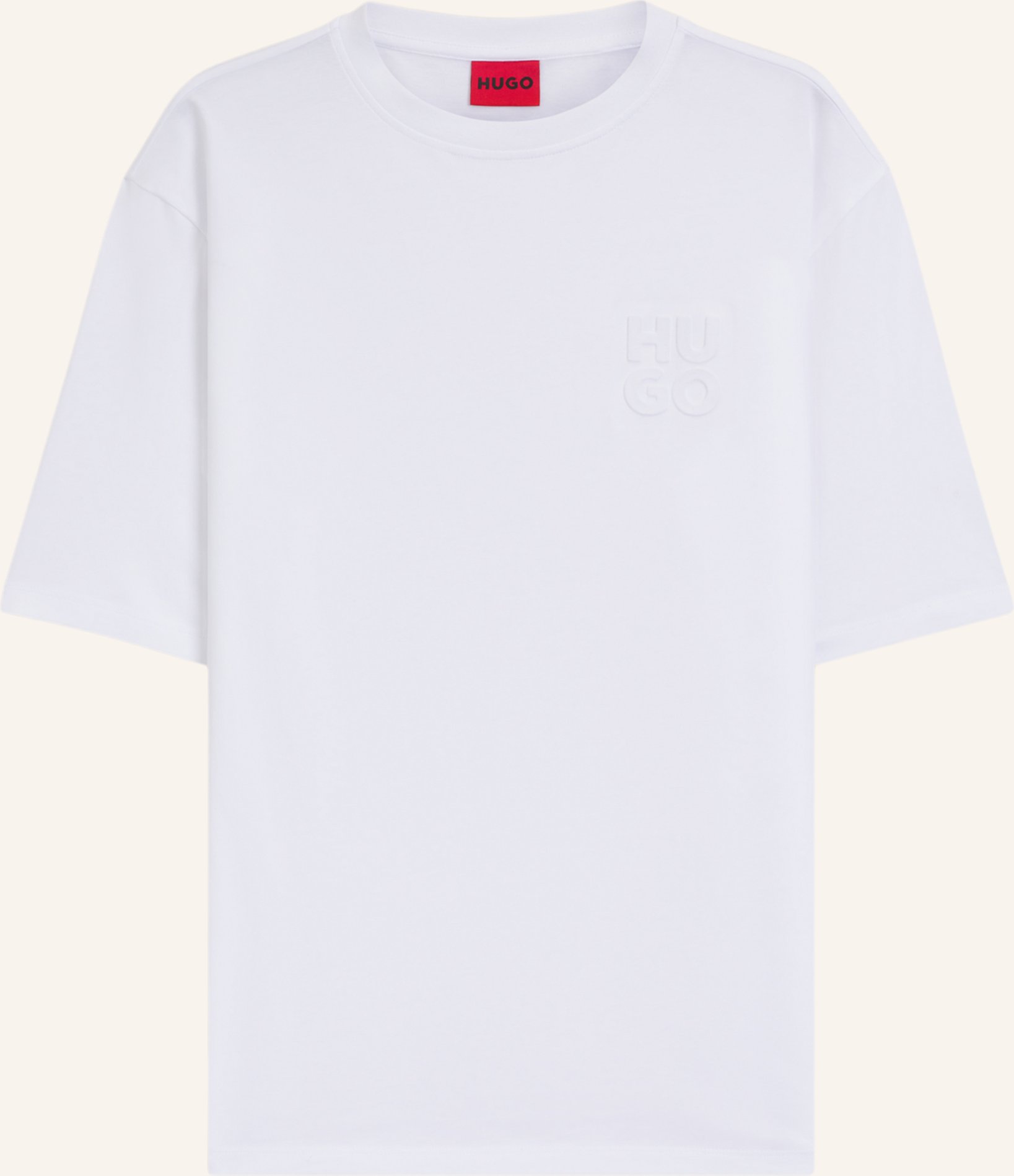 Thumbnail - Hugo T-Shirt Dleek_In Relaxed Fit weiss