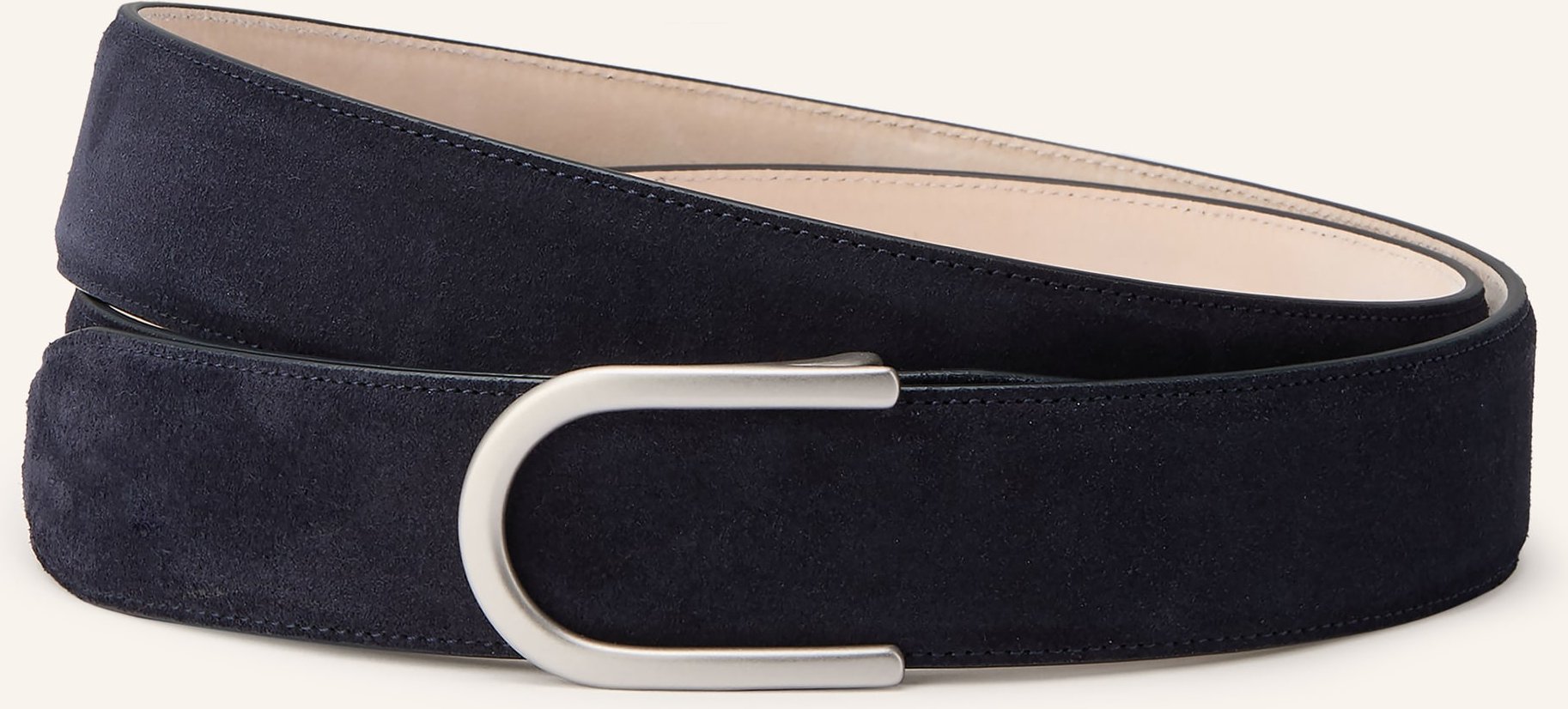 Goldfels Ledergürtel blau