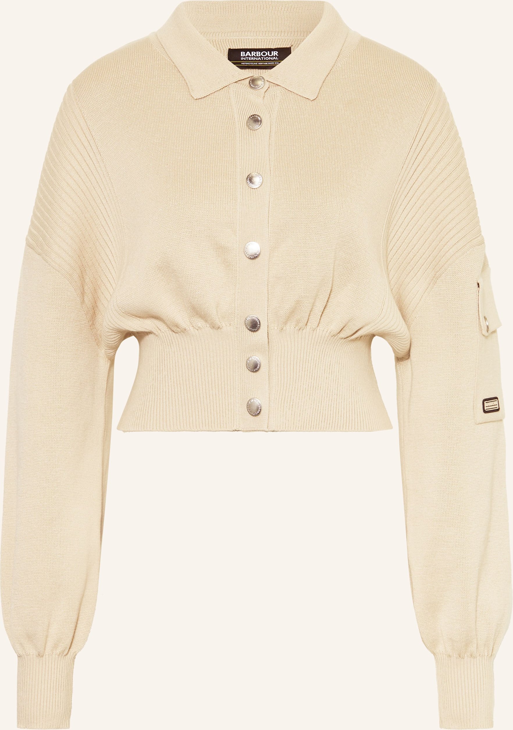 Barbour International Strickjacke Gigi beige