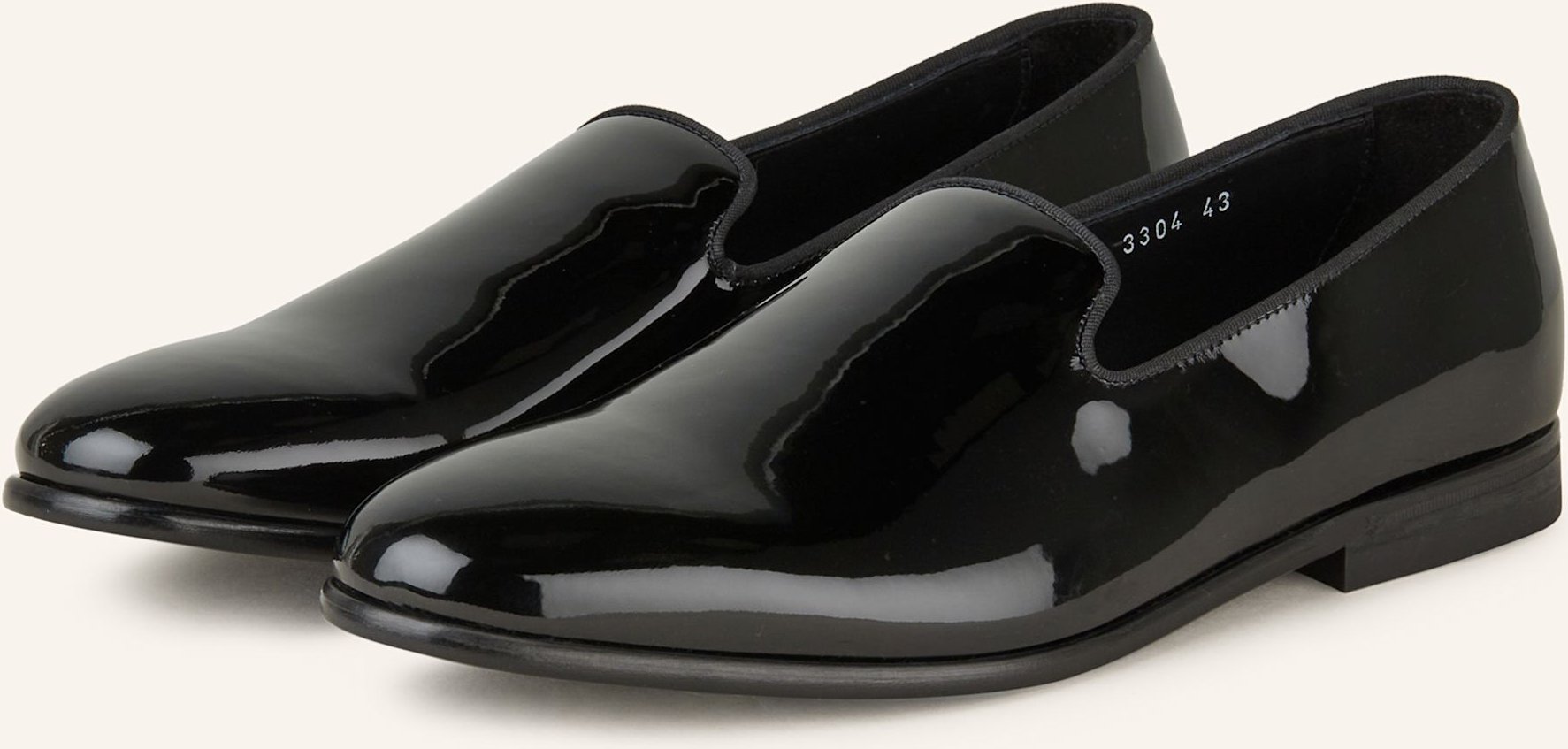 Doucal's Lack-Slipper schwarz