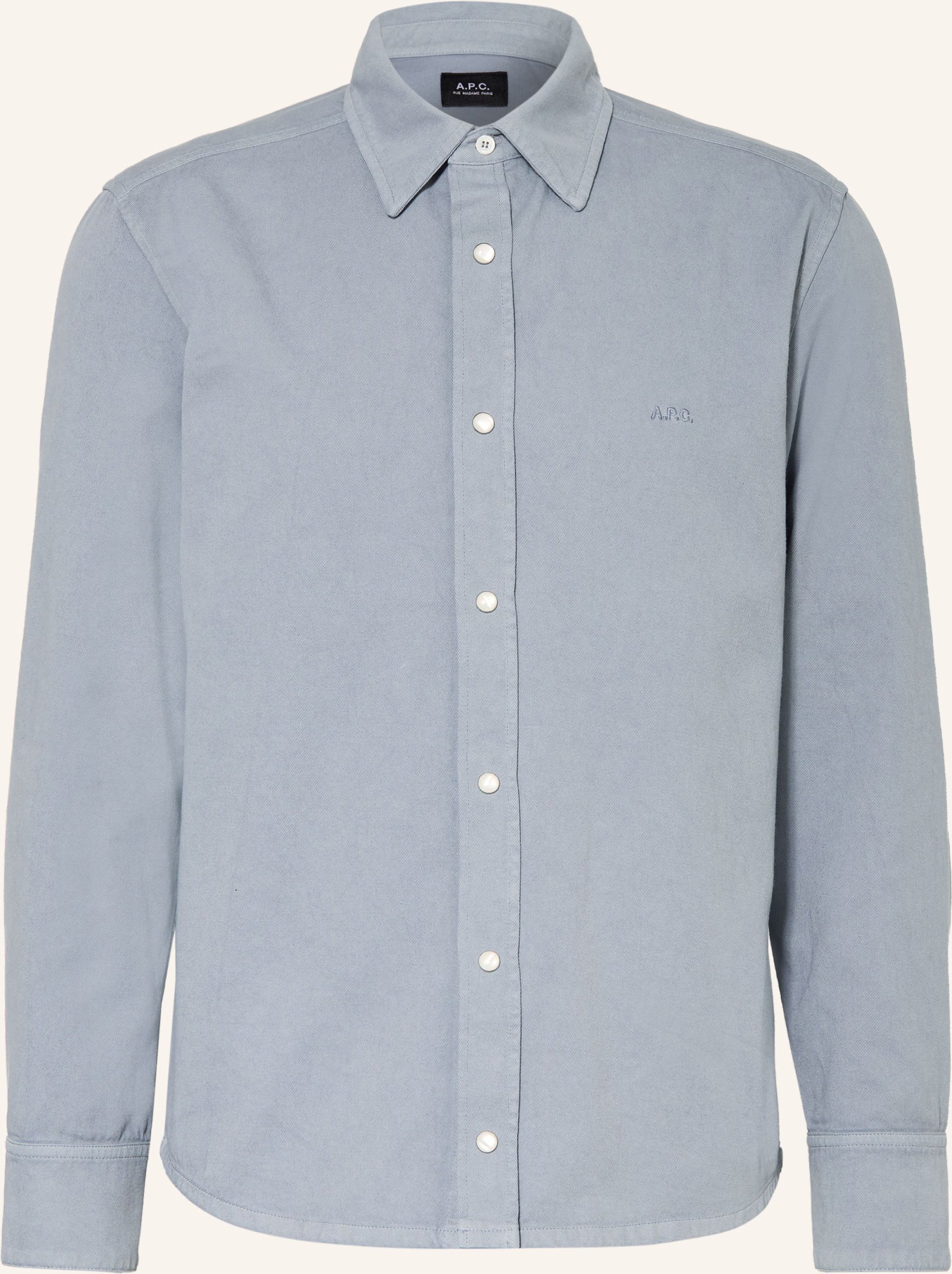 A.P.C. Hemd Comfort Fit blau