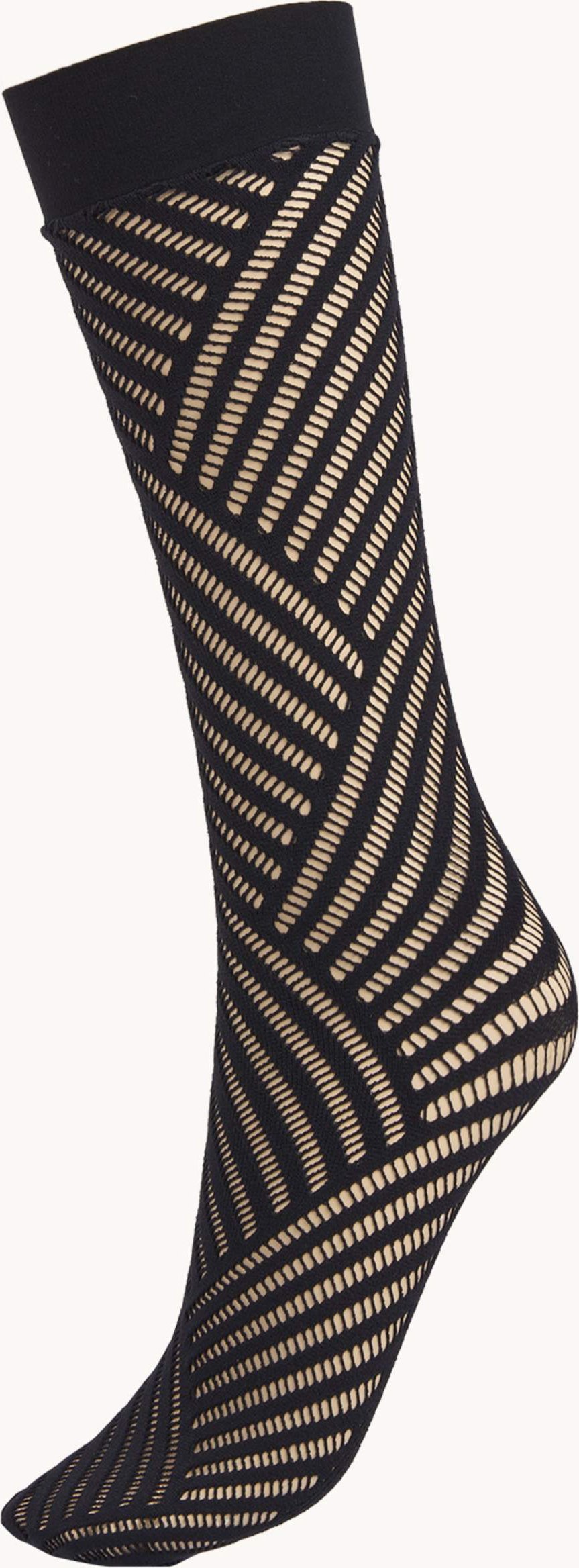 Wolford Kniestrumpf Net Knee-Highs schwarz