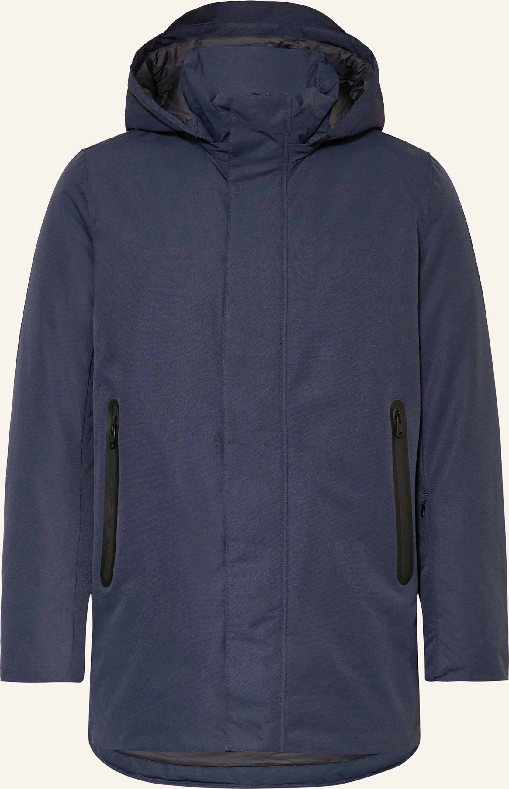 Ecoalf Parka Parko Mit Abnehmbarer Kapuze blau