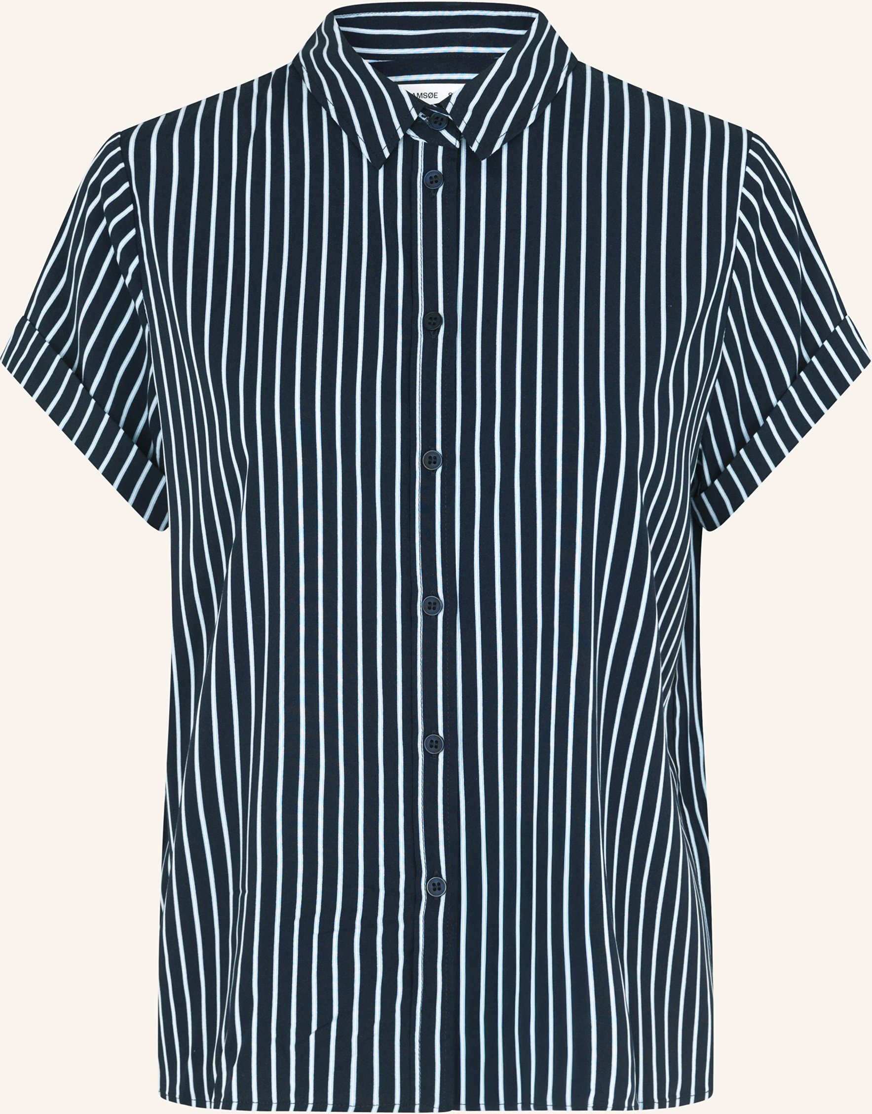 Thumbnail - Samsøe Samsøe Hemdbluse Majan blau