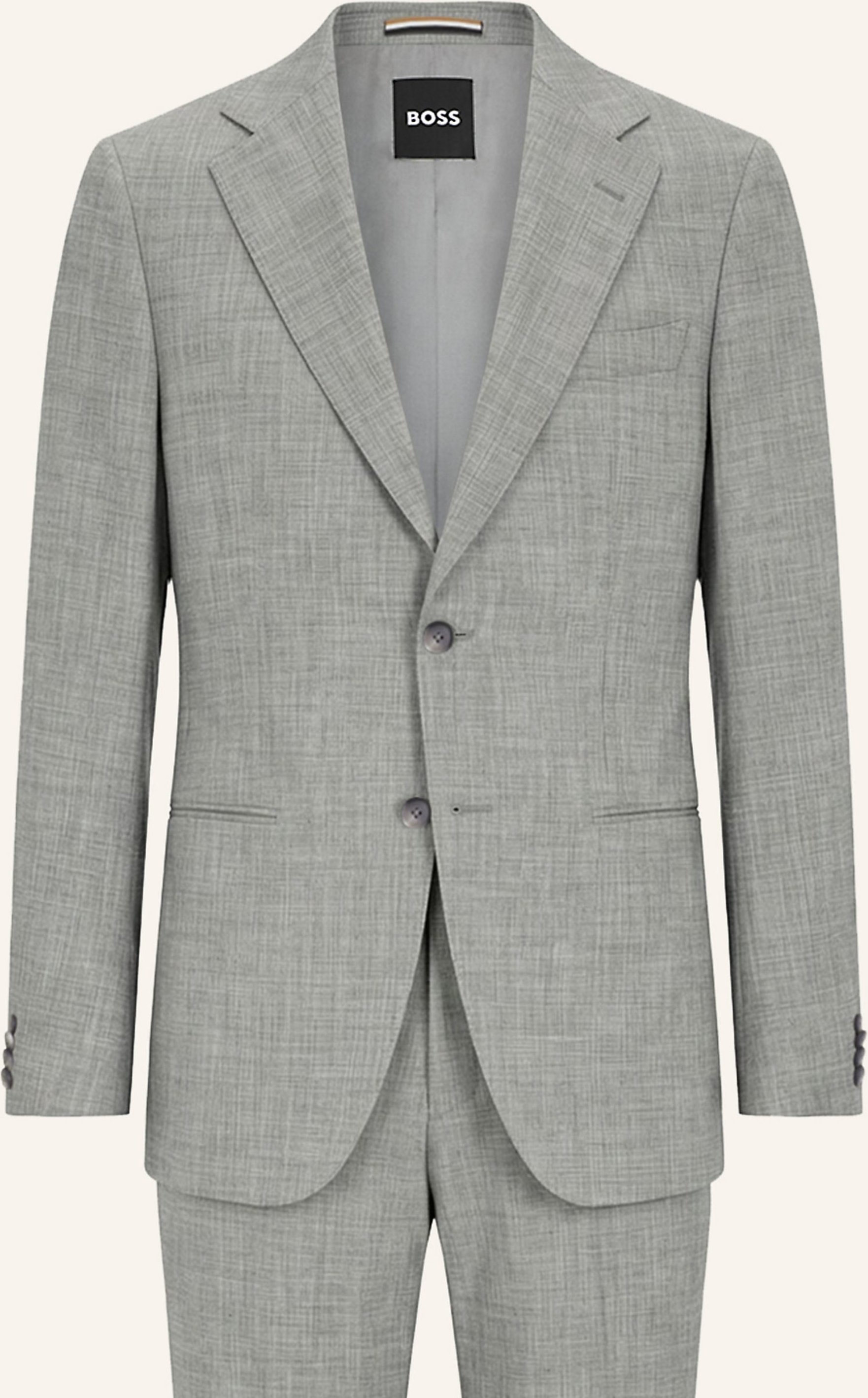 Boss Business Anzug C-Huge-2pcs-261 Slim Fit silber