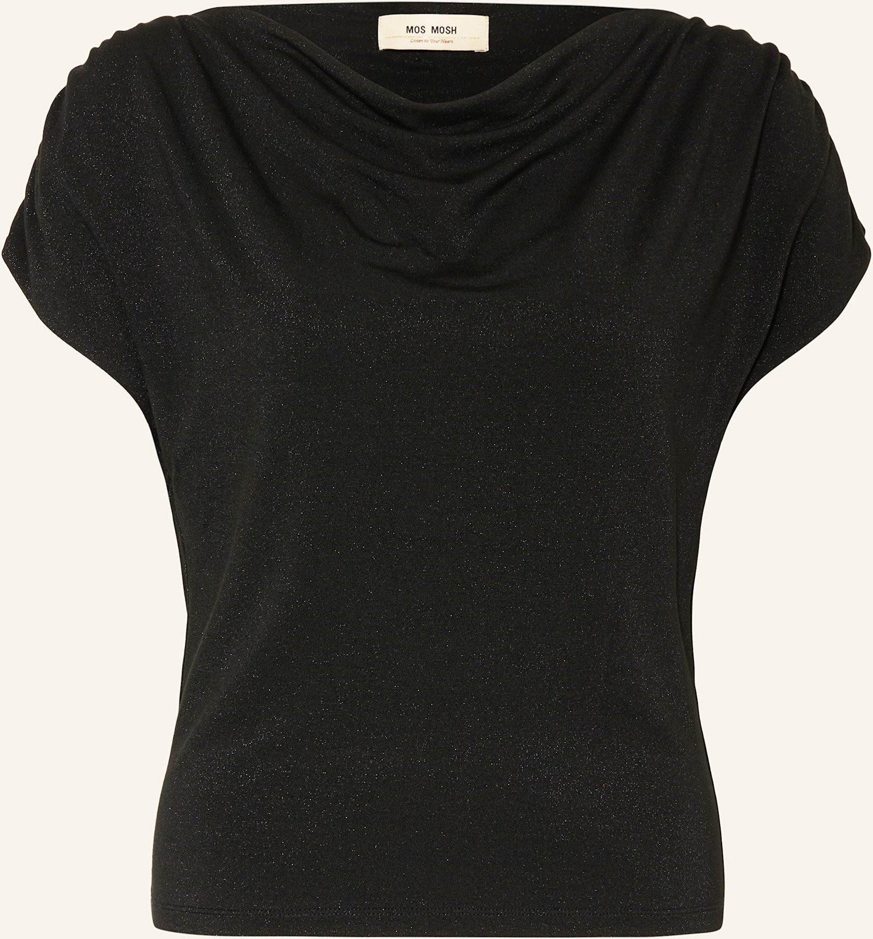 Mos Mosh Top Mmshima Mit Glitzergarn schwarz