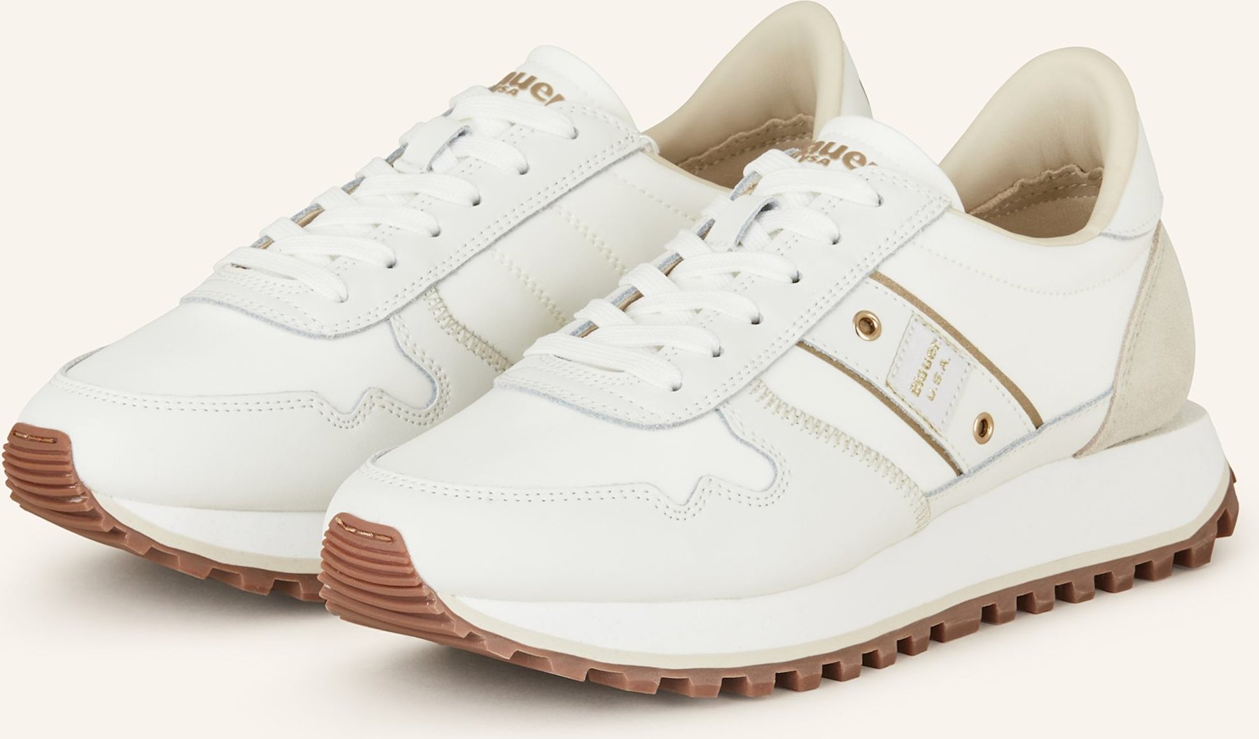 Blauer Sneaker Millen weiss