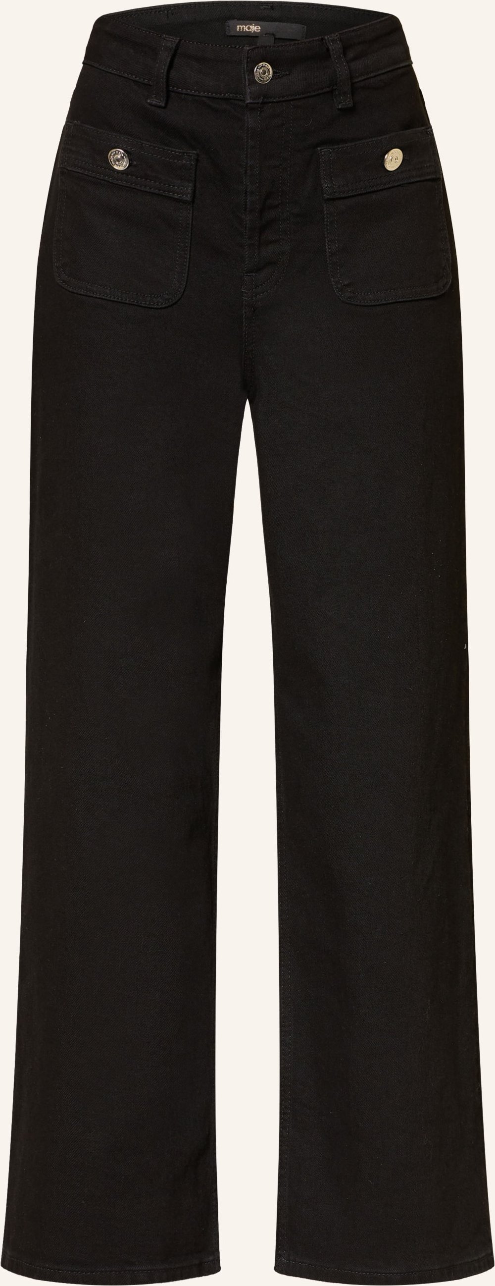 Maje Straight Jeans schwarz