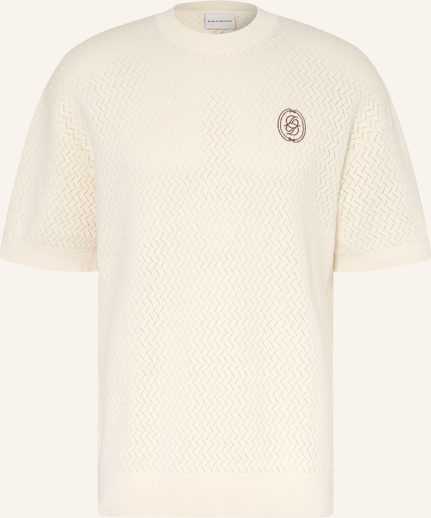 Drôle De Monsieur Strickshirt weiss