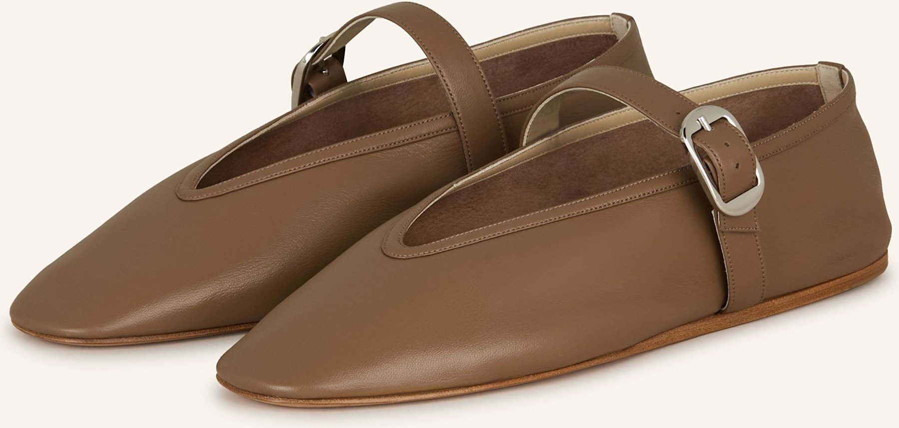 Le Monde Béryl Mary-Jane-Ballerinas beige