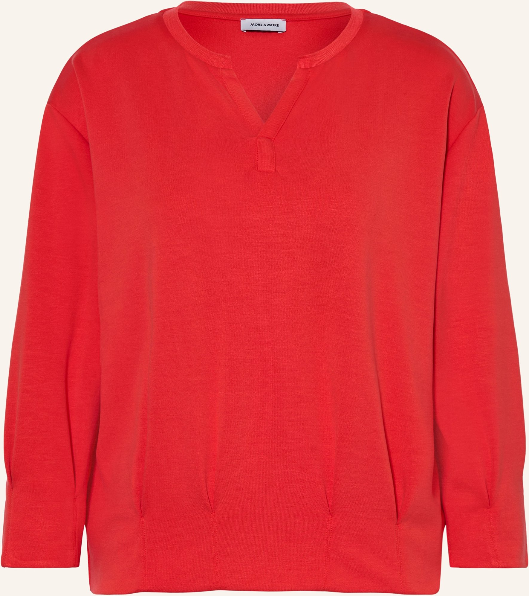 More & More Sweatshirt Mit 3/4-Arm rot