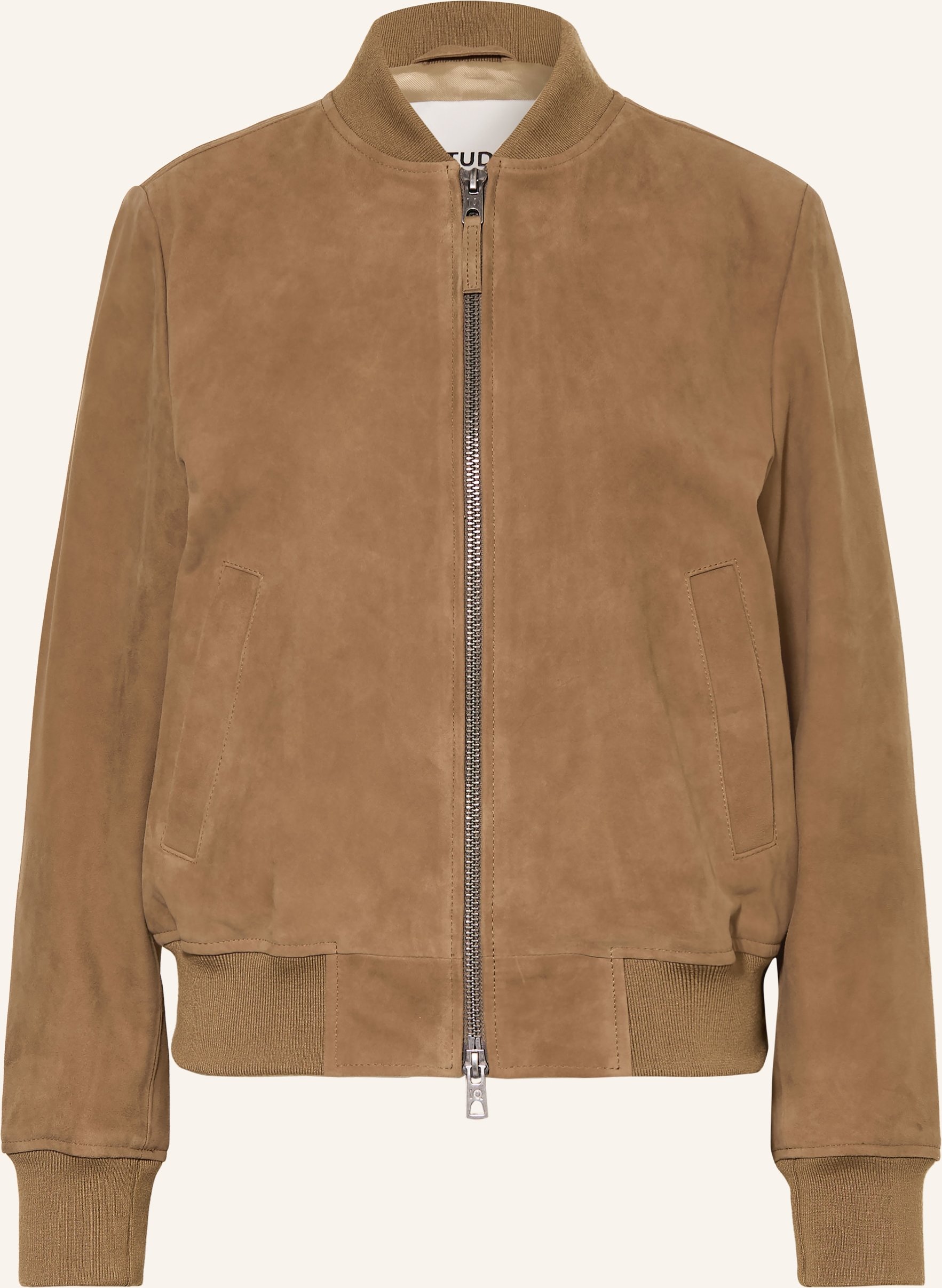 Iq Studio Lederblouson braun