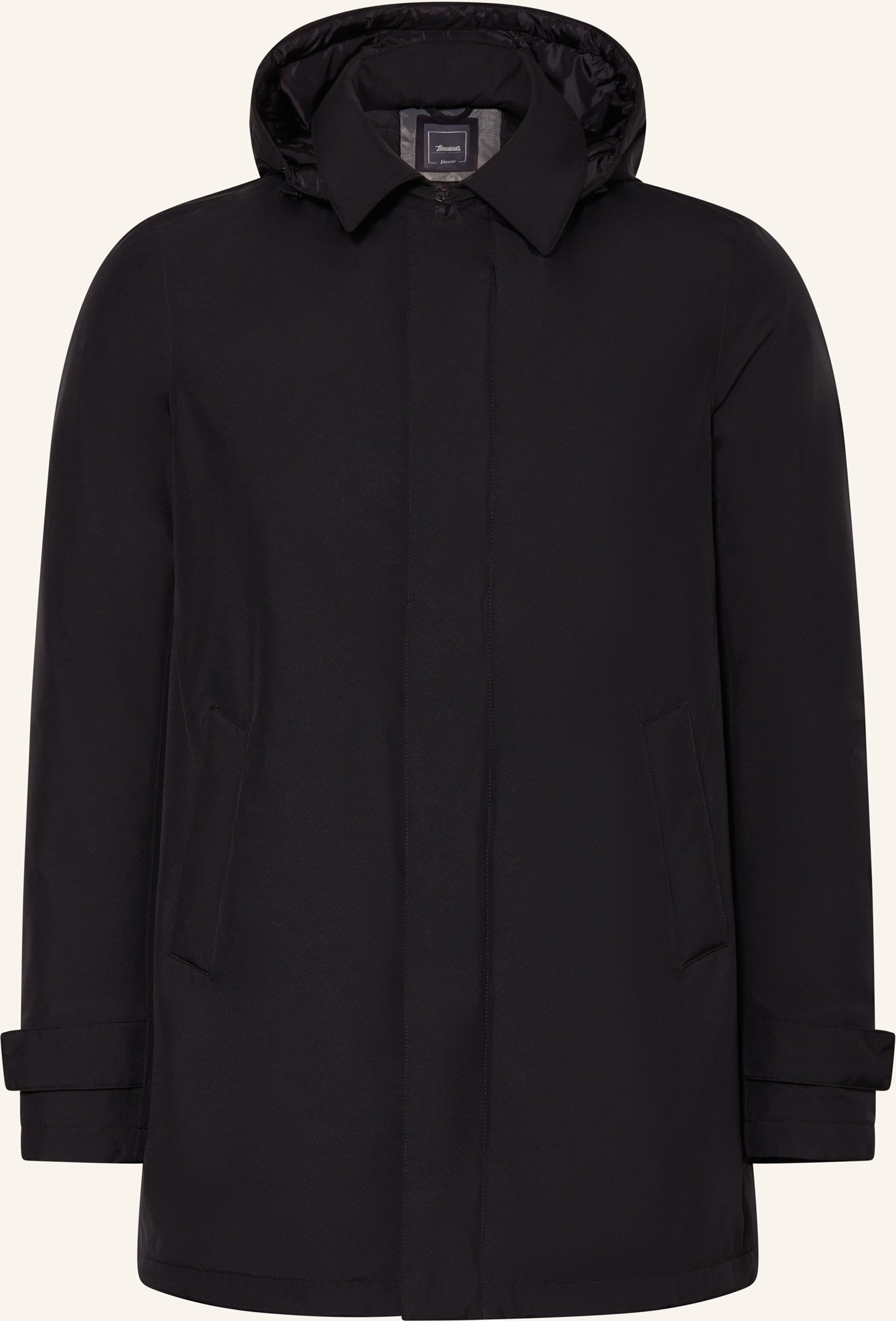 Herno Laminar Lightweight-Daunenparka Mit Abnehmbarer Kapuze schwarz