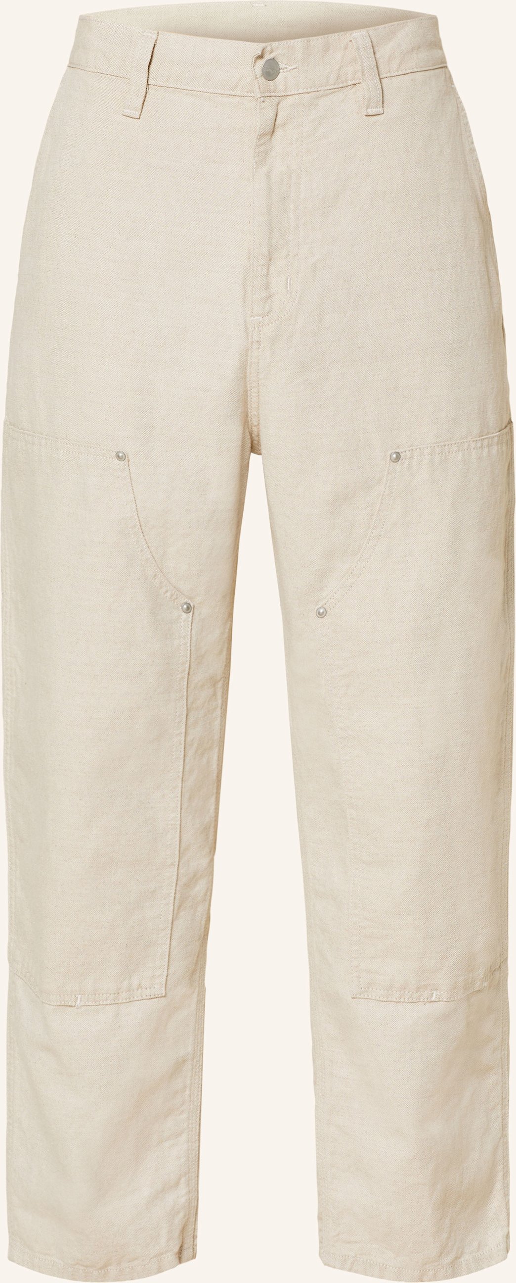 Thumbnail - Carhartt Wip Hose Walter Regular Fit Mit Leinen beige