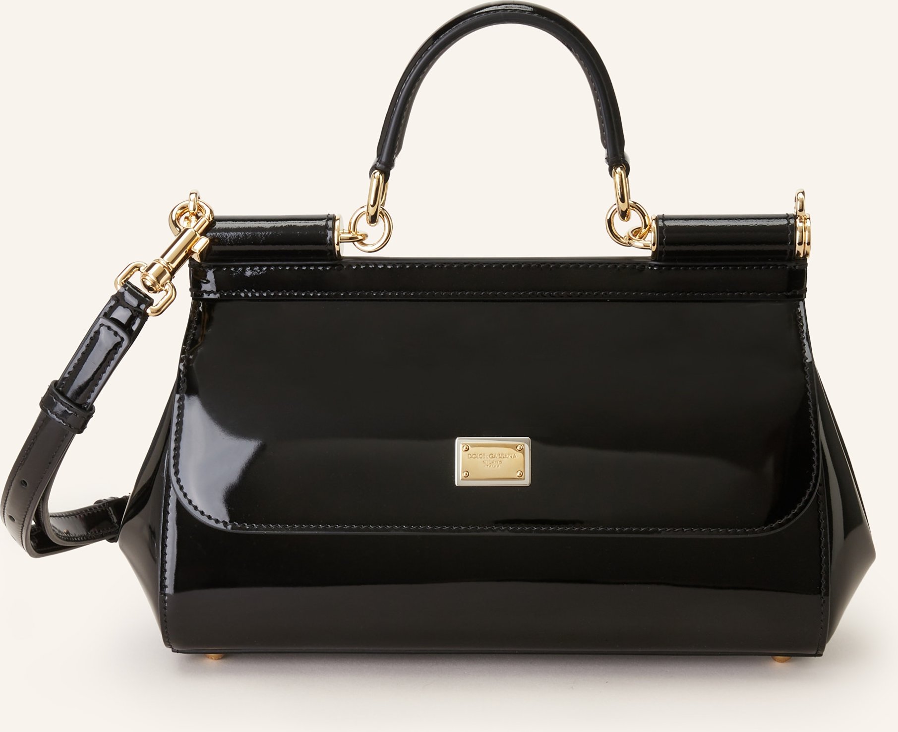 Dolce & Gabbana Umhängetasche Sicily Medium schwarz