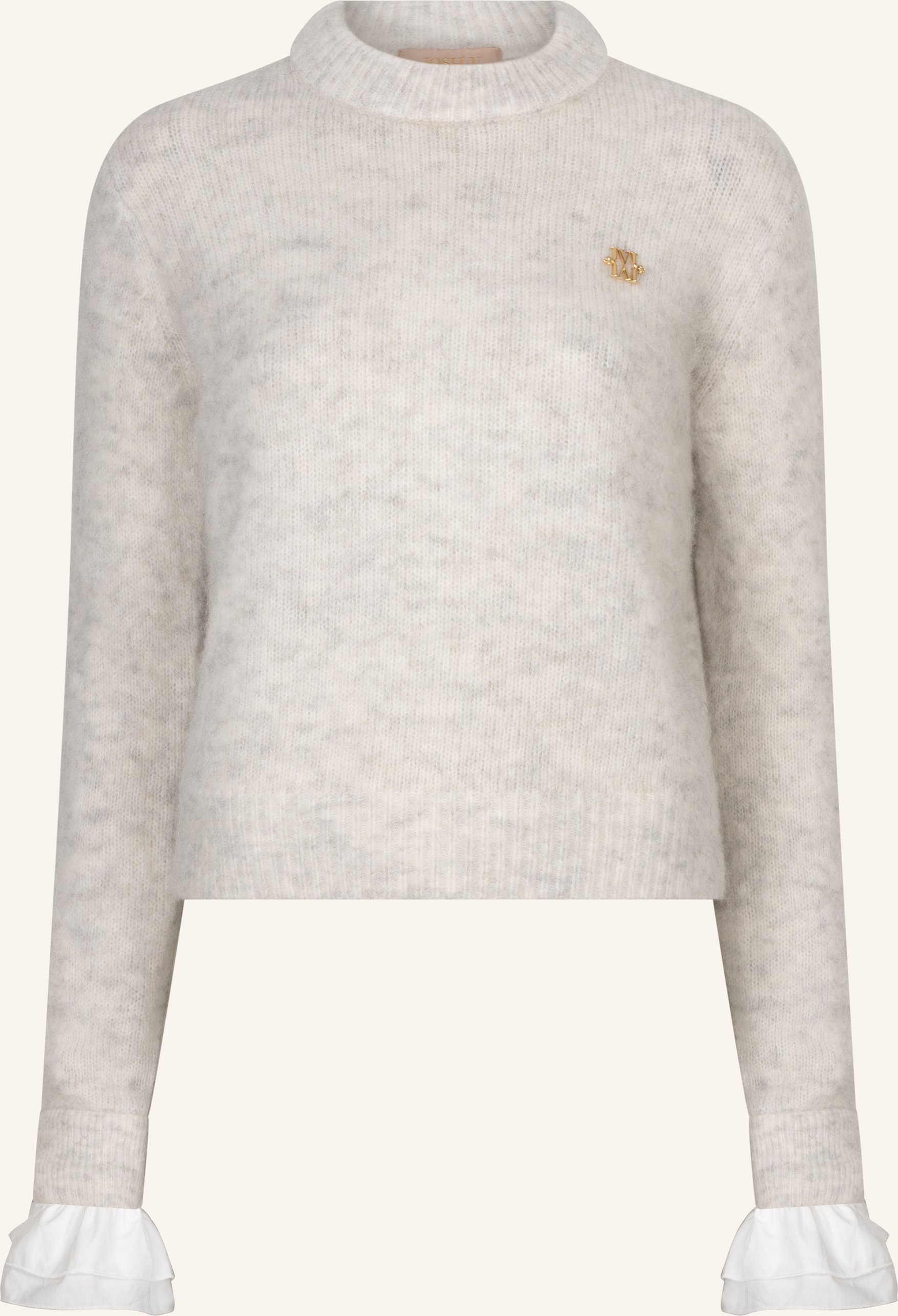 Josh V Pullover Maya Regular Fit grau