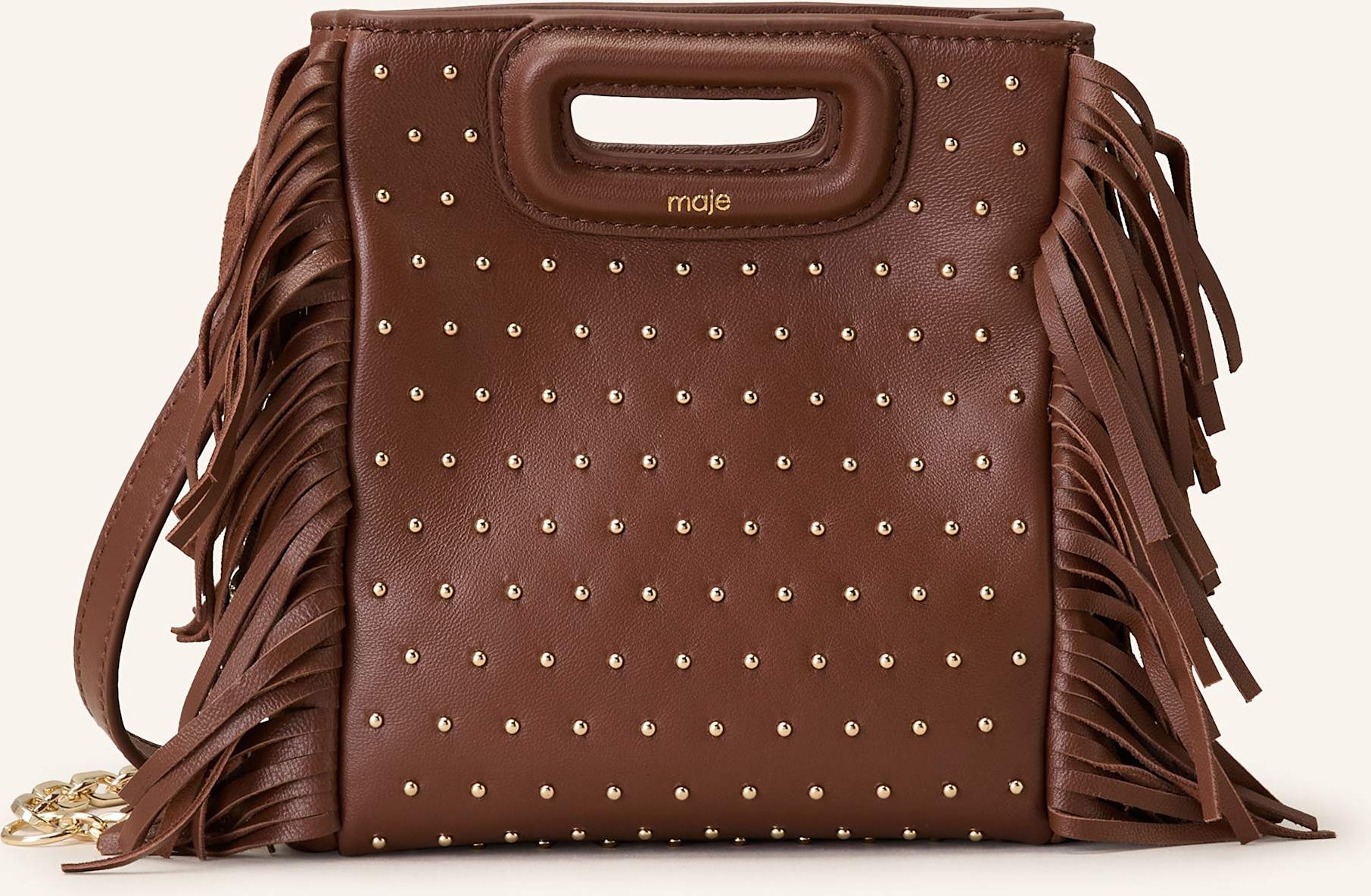 Maje Handtasche Mini braun