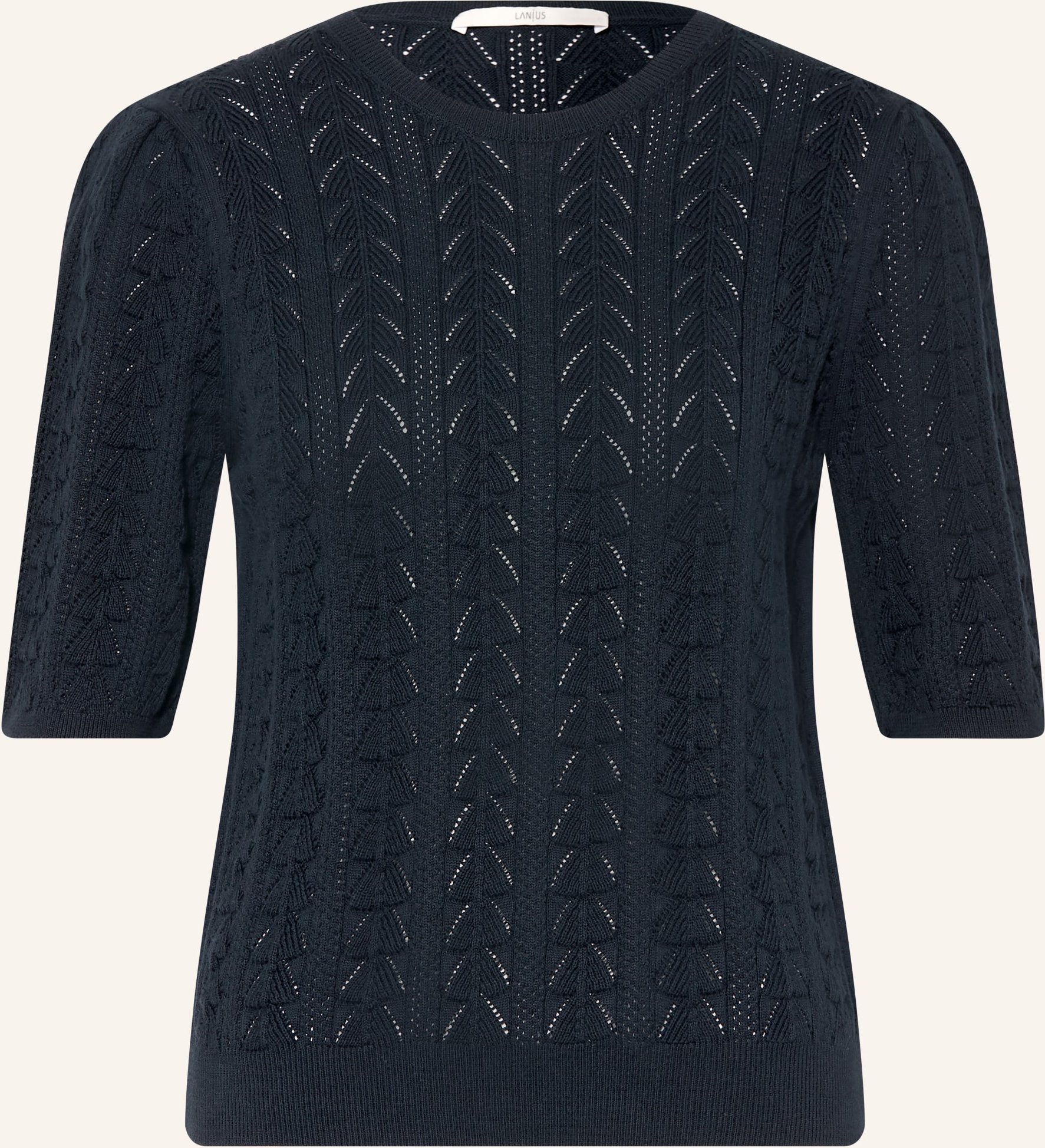 Lanius Strickshirt blau