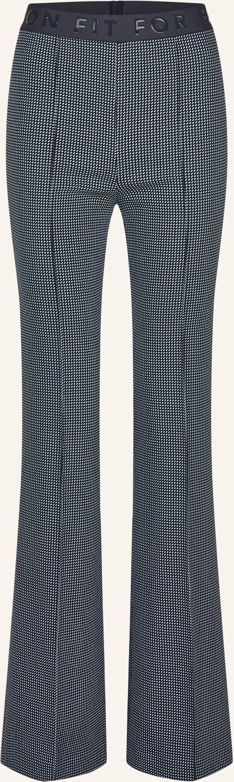 Marc Aurel Jacquard-Hose blau