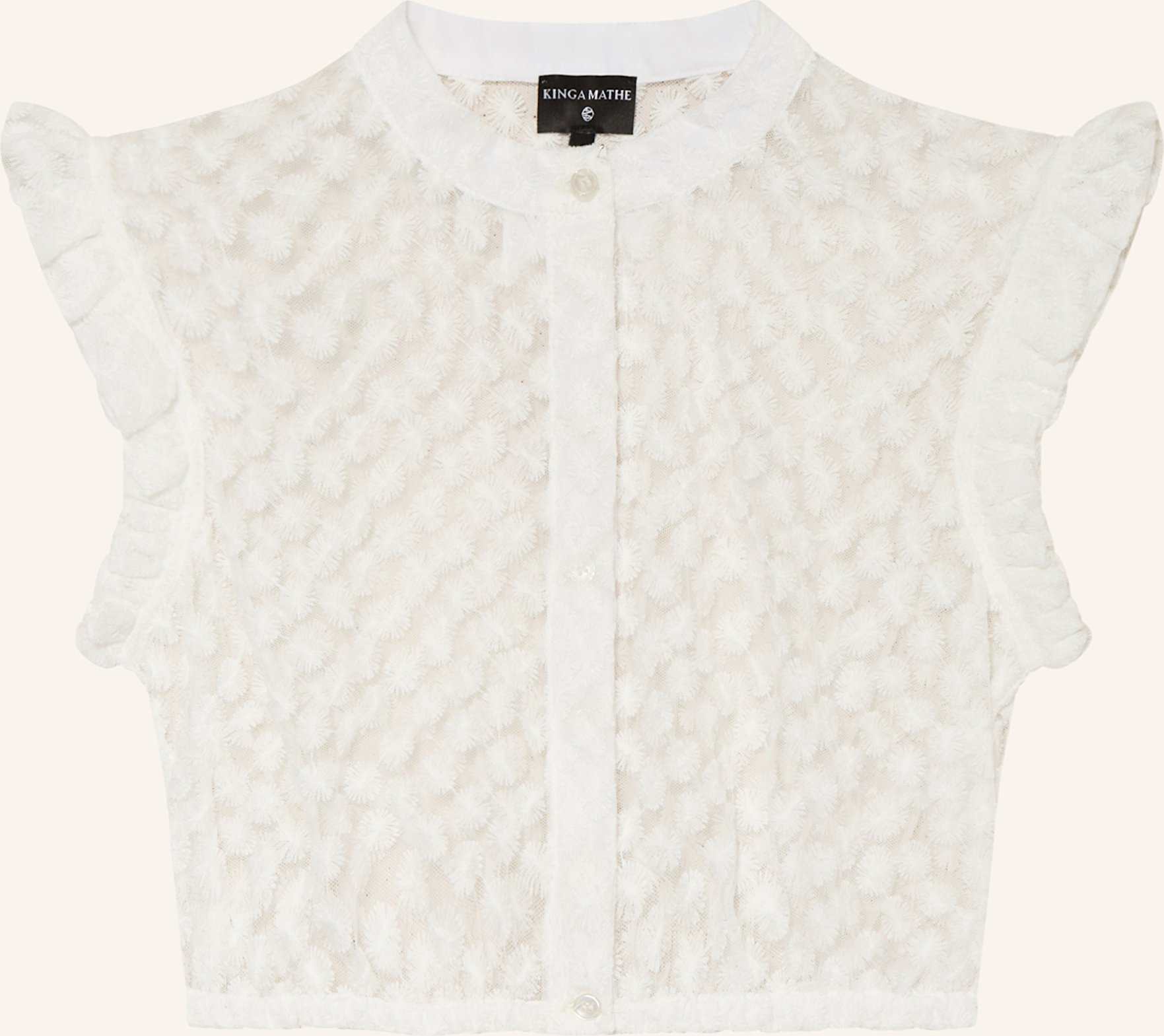Kinga Mathe Dirndlbluse Emma Aus Spitze weiss