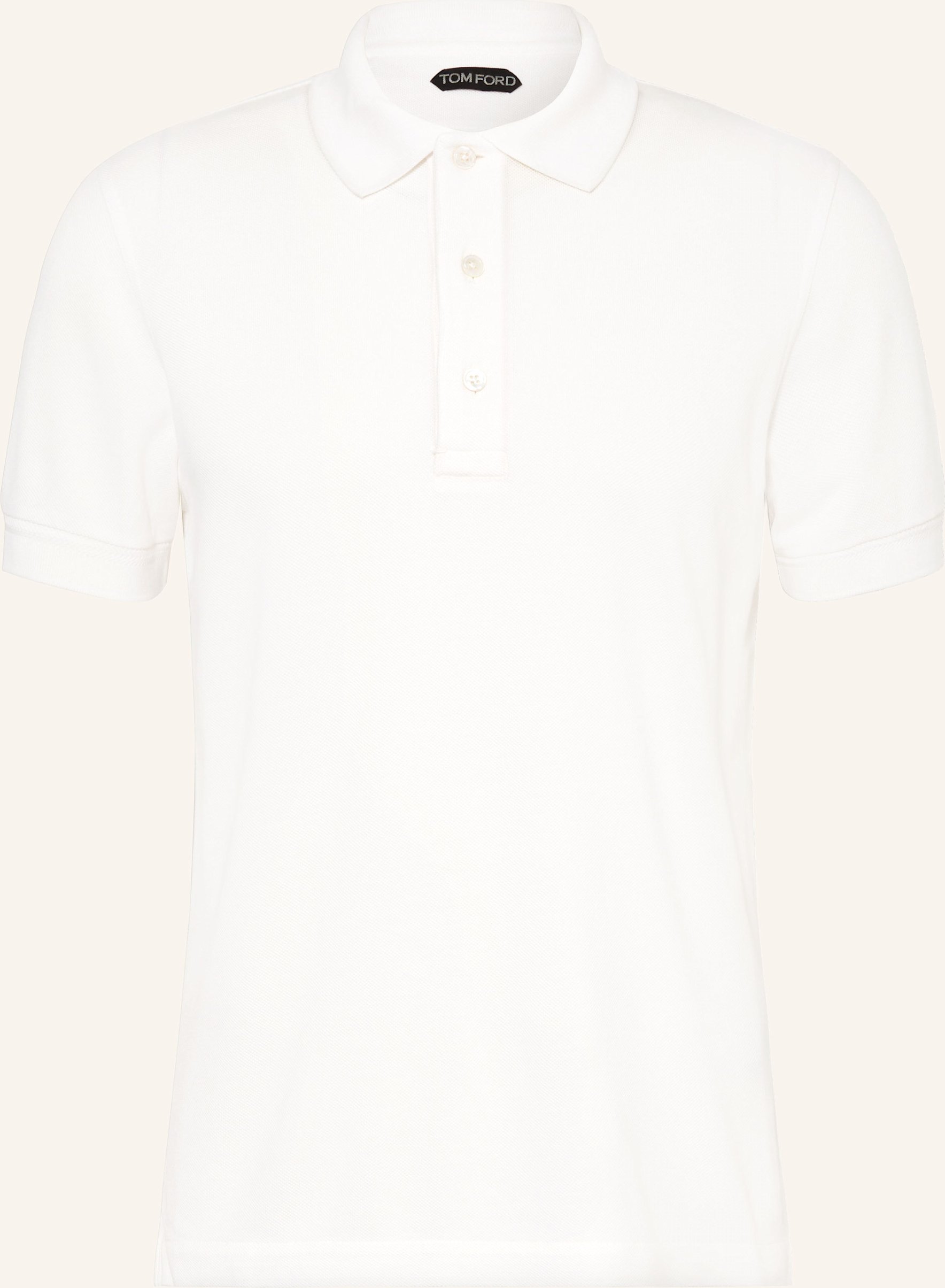 Tom Ford Piqué-Poloshirt weiss