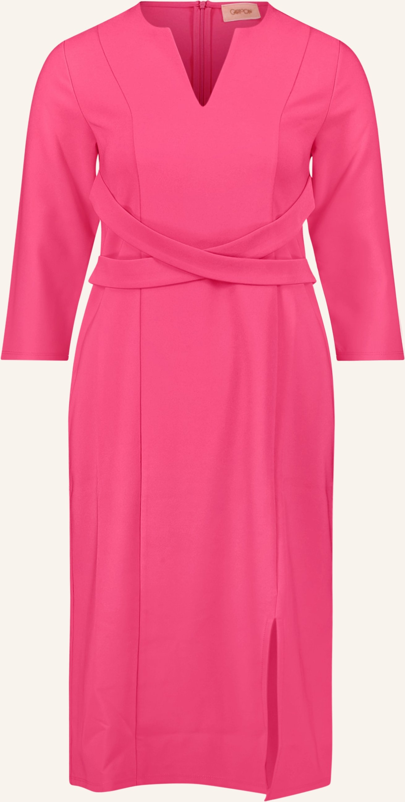 Cartoon Etuikleid Mit 3/4-Arm pink