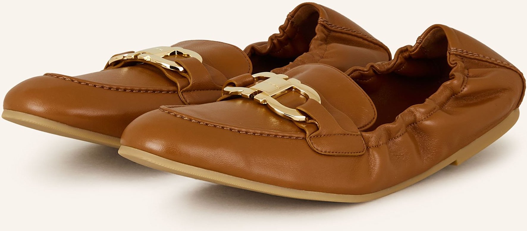 Ferragamo Lack-Loafer Jodie braun