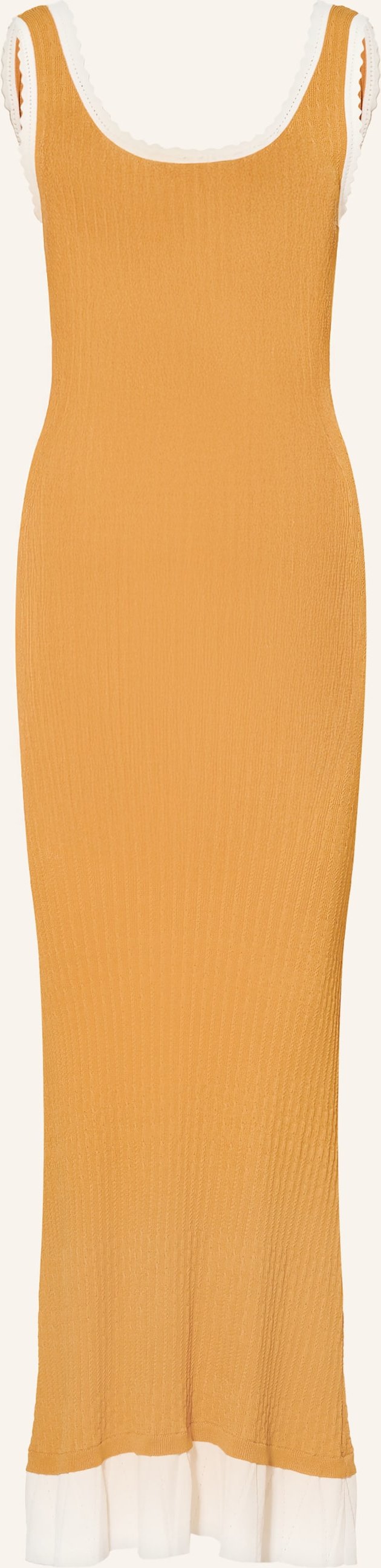 Claudie Pierlot Strickkleid Mit Volants orange