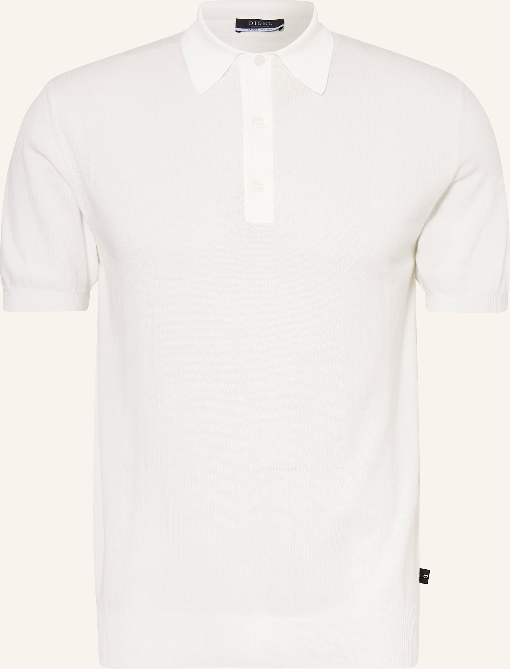 Digel Strick-Poloshirt Damy weiss