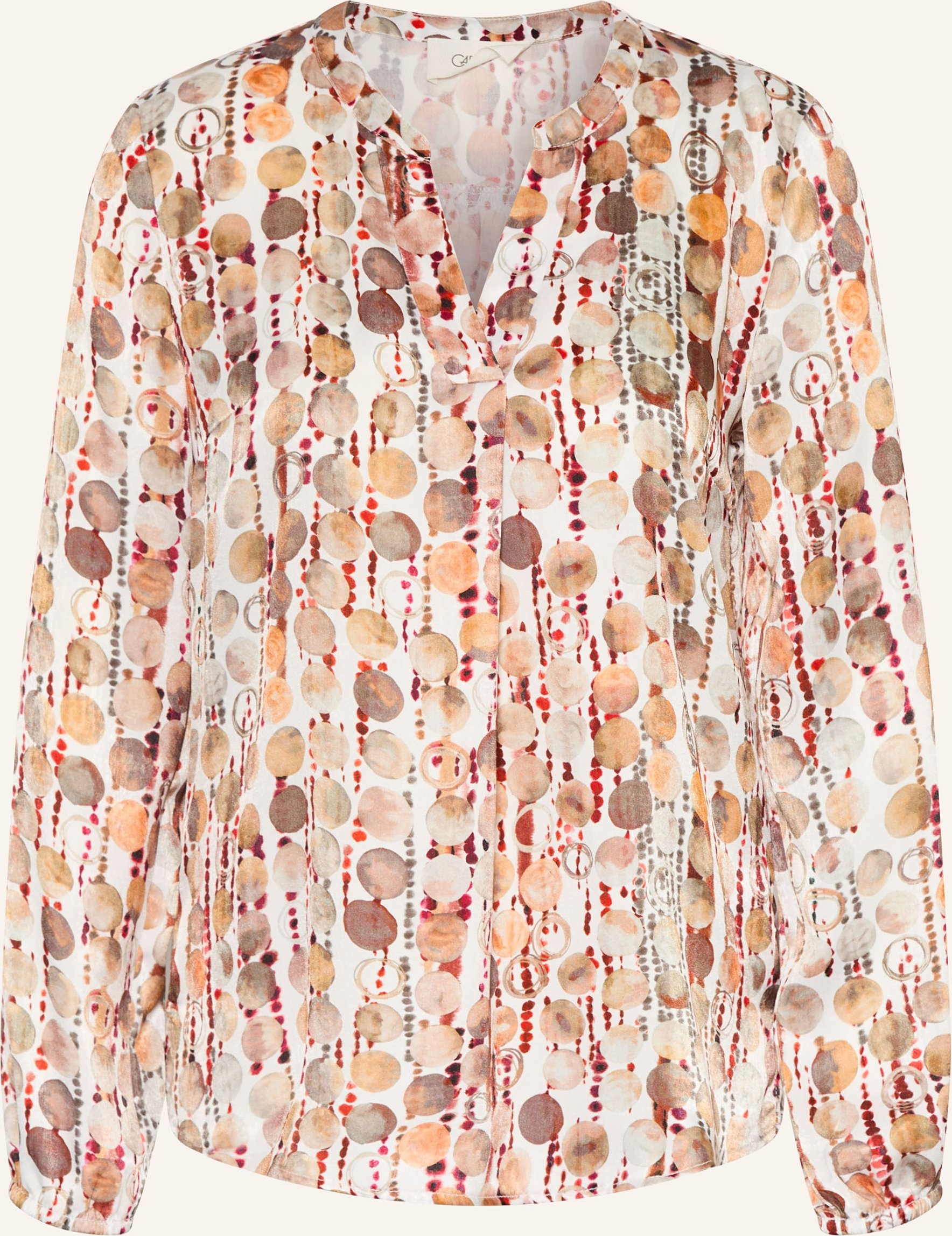 Cartoon Satinbluse braun