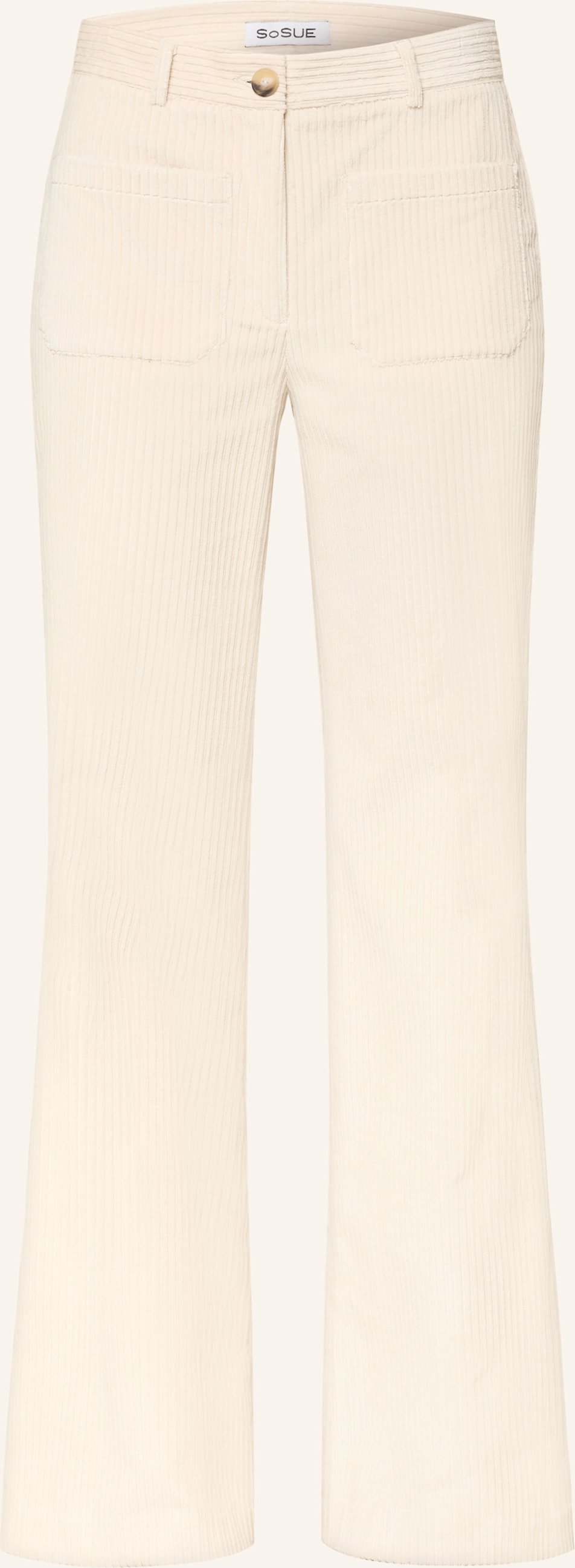 Sosue Marlenehose Aus Cord weiss